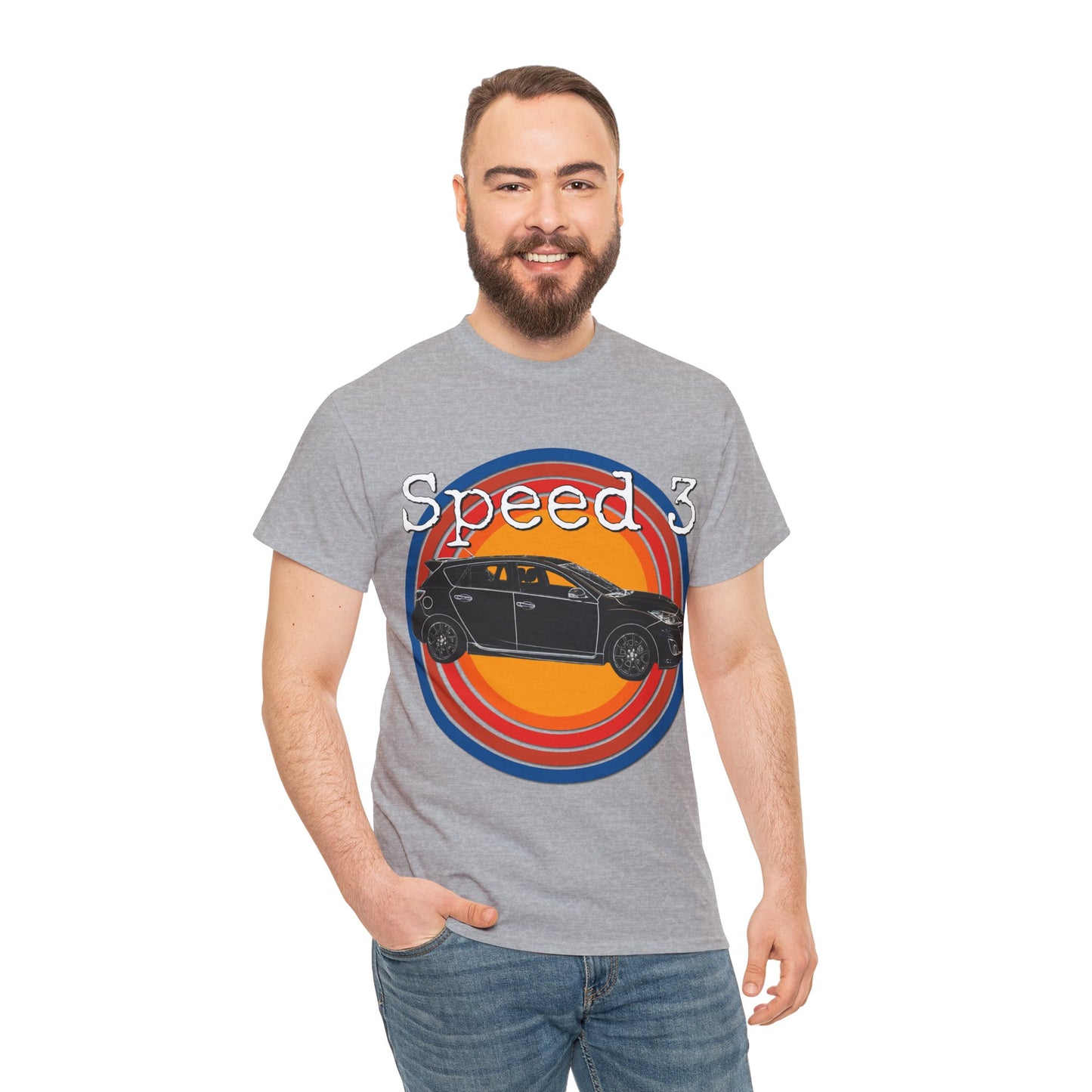 Speed 3 Hot Hatch Turbo Charged Car Subie Heavy Cotton Tee