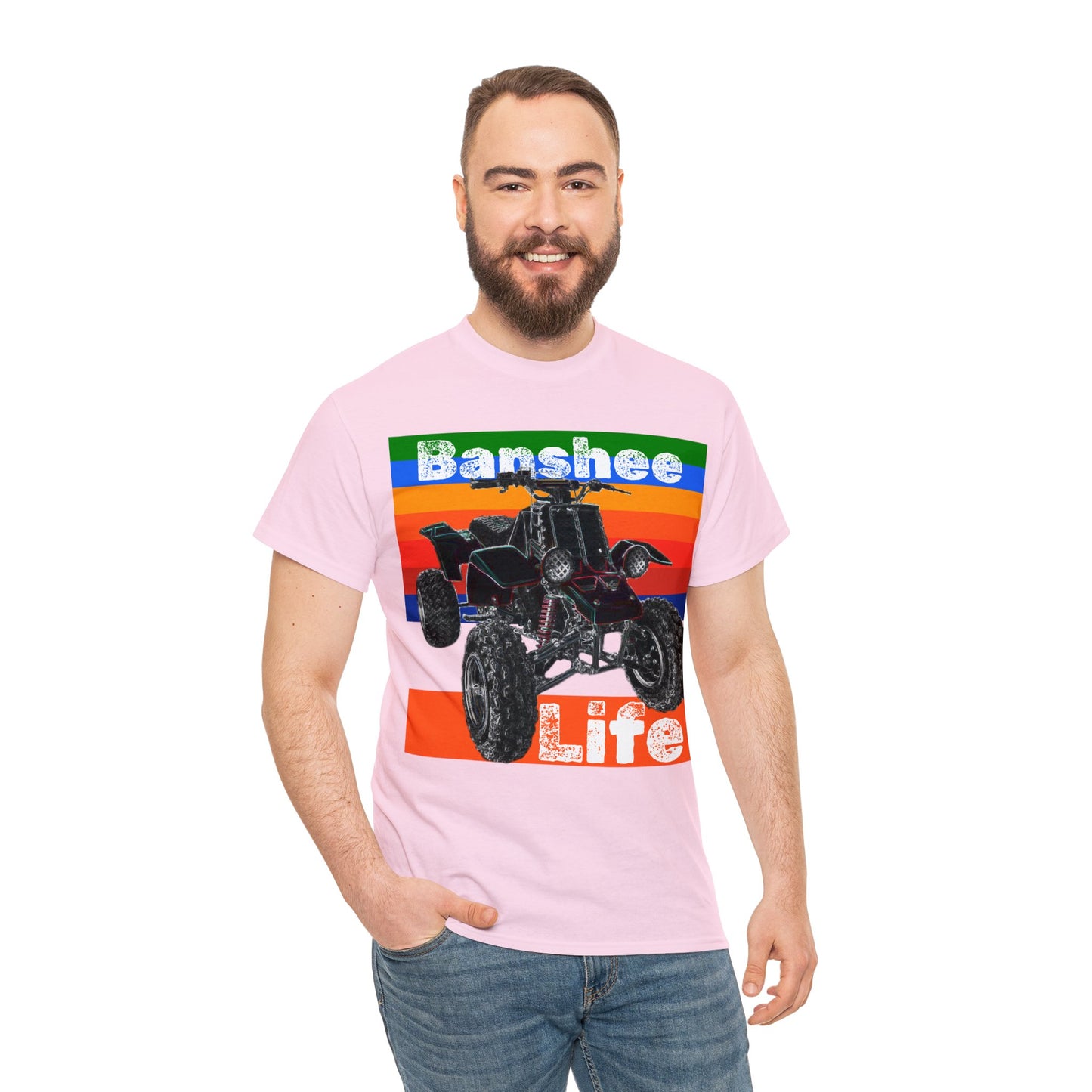 Banshee Quad ATV, Banshee Four Wheeler, Quad Bike Heavy Cotton Tee