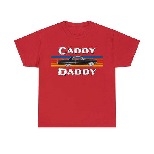 Cadillac, Vintage Car, Caddy Daddy, Retro DeVille Heavy Cotton Tee