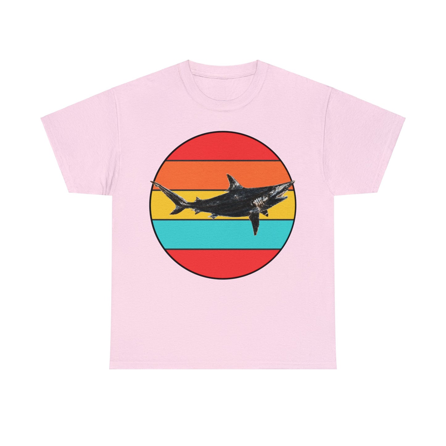 Black Tip Shark, Cool Shark, Aggressive Shark, Shark Bite Heavy Cotton Tee