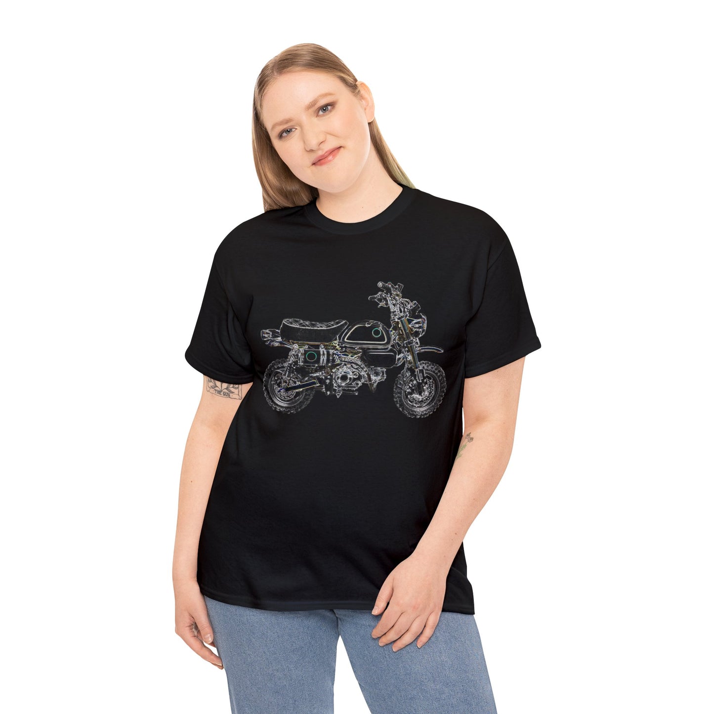 125Z Monkey Motorcycle, Mini Bike, Motocross, Off Road Heavy Cotton Tee