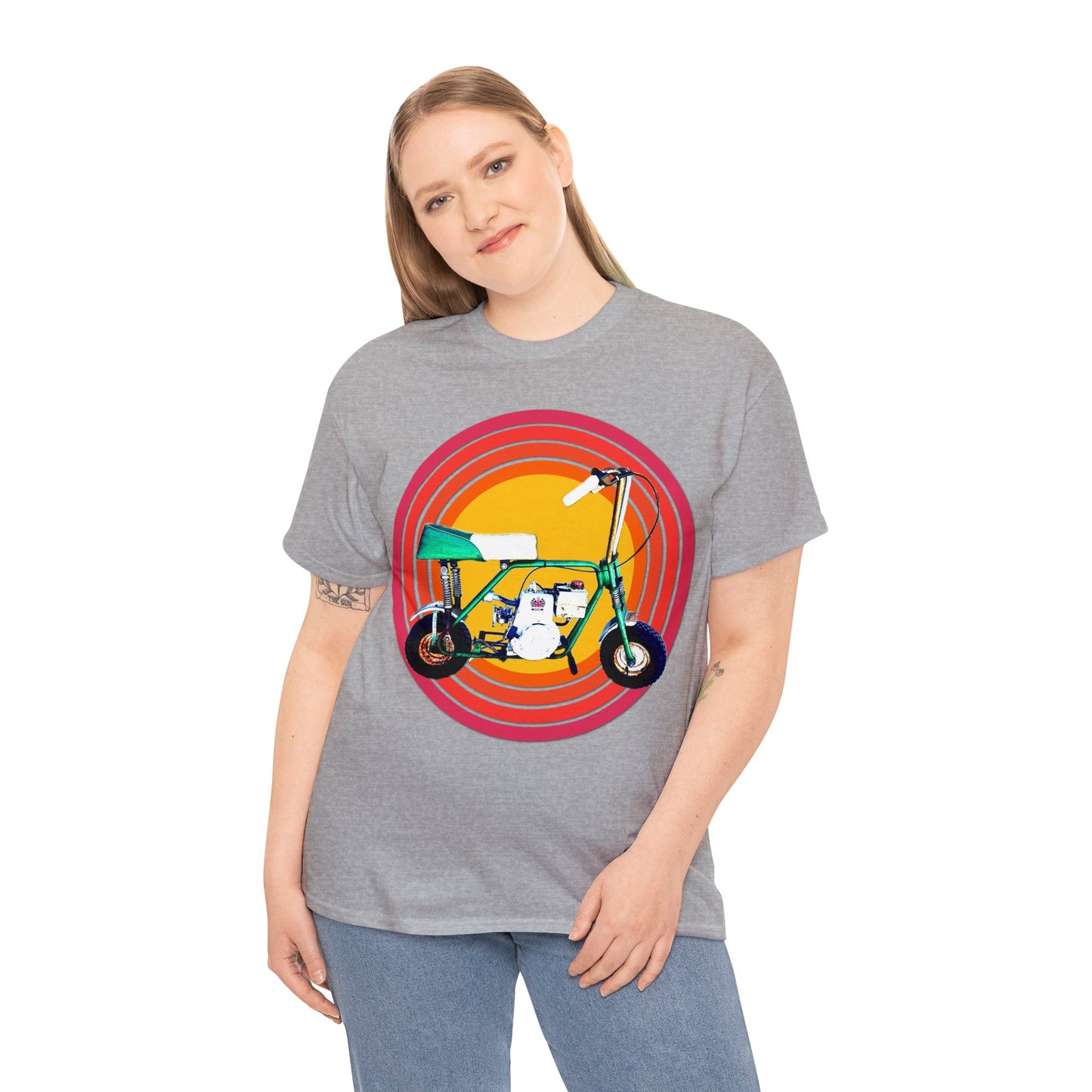 Mini Bike, Scooter, Vintage, Retro, Motorcycle, Moped, 1960's, Sears Heavy Cotton Tee