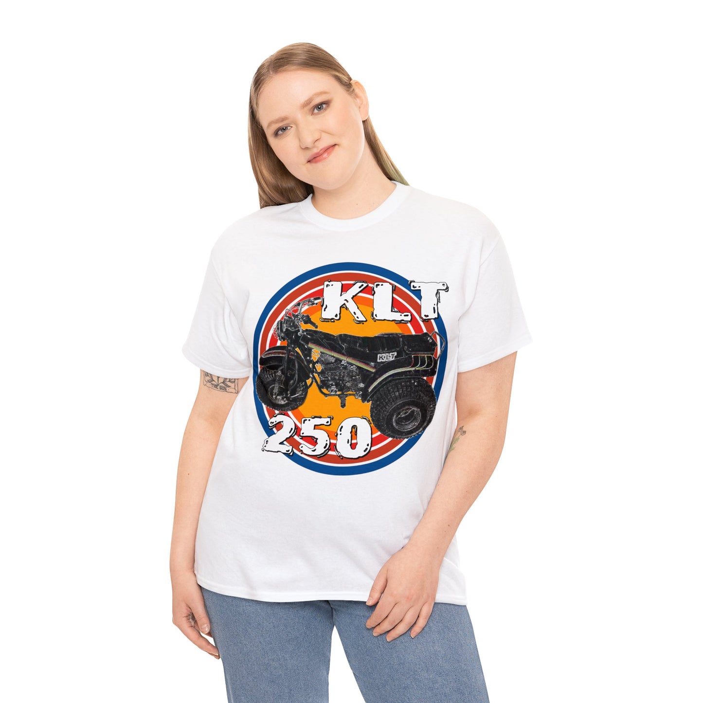 Vintage 1982 KLT 250 A Retro Three Wheeler ATV ATC Heavy Cotton Tee