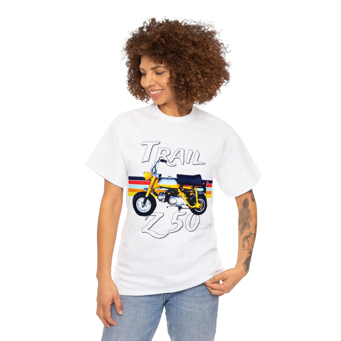 Trail Z 50 Vintage Mini Bike Monkey Motorcycle Heavy Cotton Tee