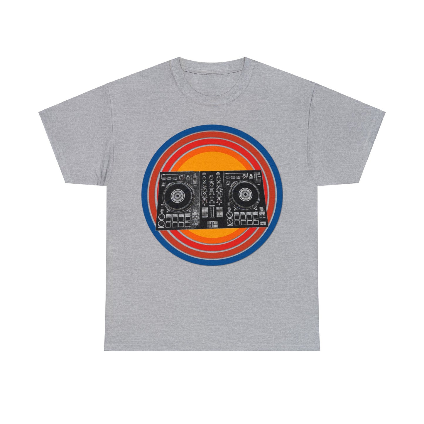 DJ Controller, Disc Jockey, DJ Scratch, Turntable Heavy Cotton Tee