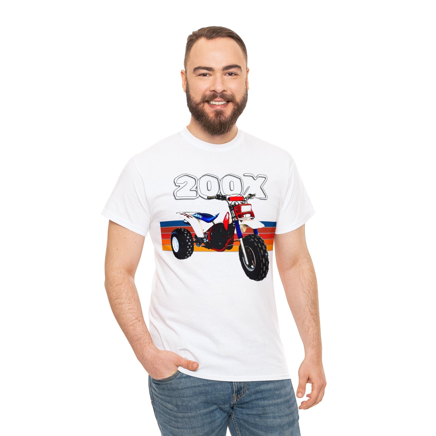 1985 Vintage Retro Three Wheeler ATV ATC 200x Heavy Cotton Tee