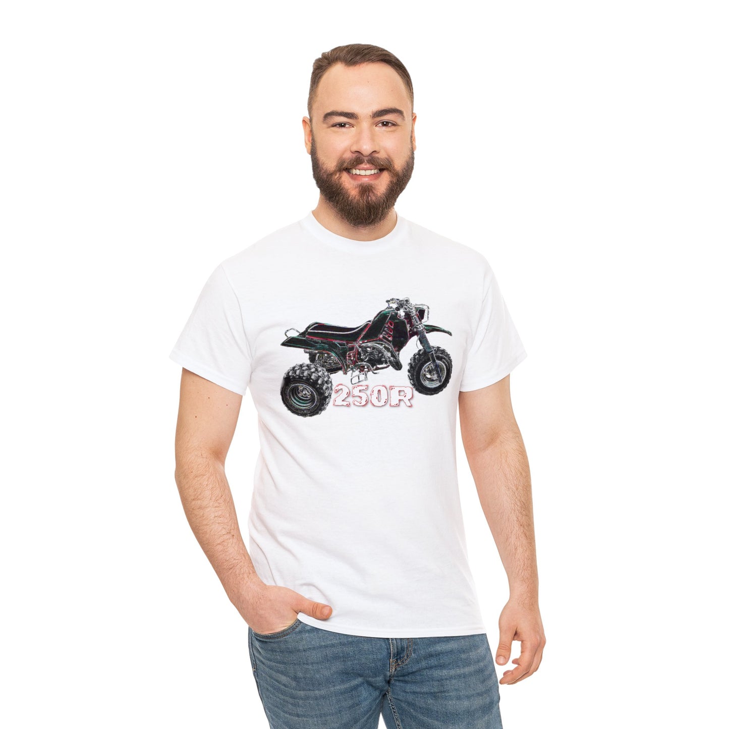 3 Wheeler, Vintage Three Wheeler, All Terrain Vehicle, 250R Heavy Cotton Tee