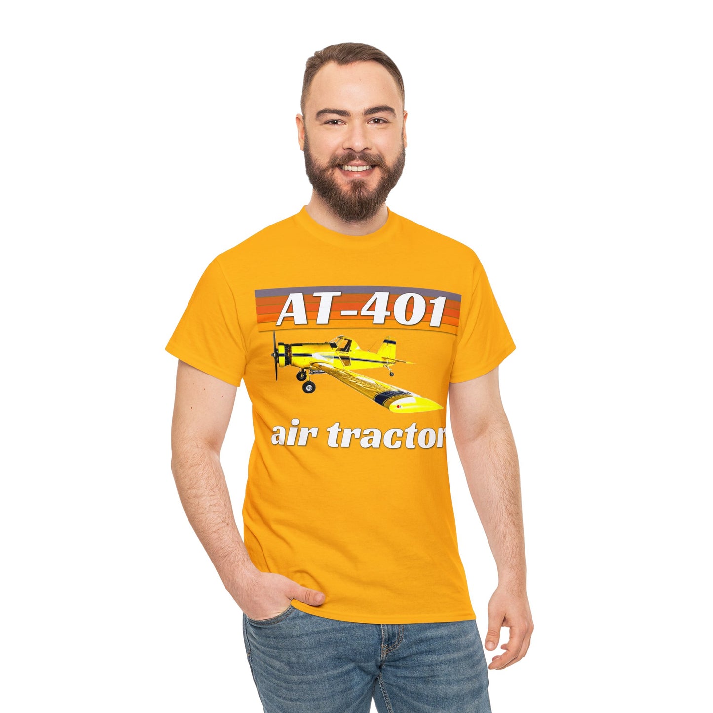 AT 401 Crop Duster Plane, Air Tractor Airplane, Farming Airplane Heavy Cotton Tee