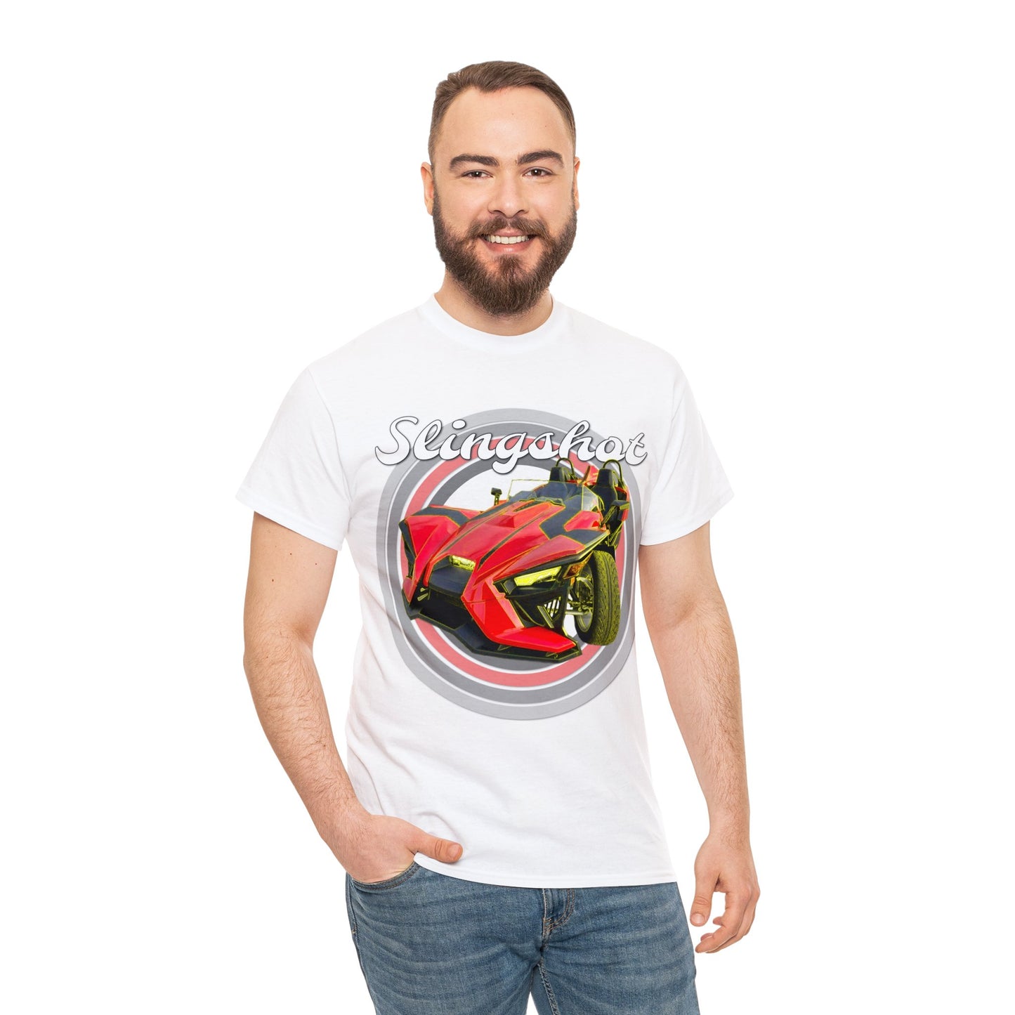 Sling Shot Three Wheel Car, Slingshot Convertible Heavy Cotton Tee