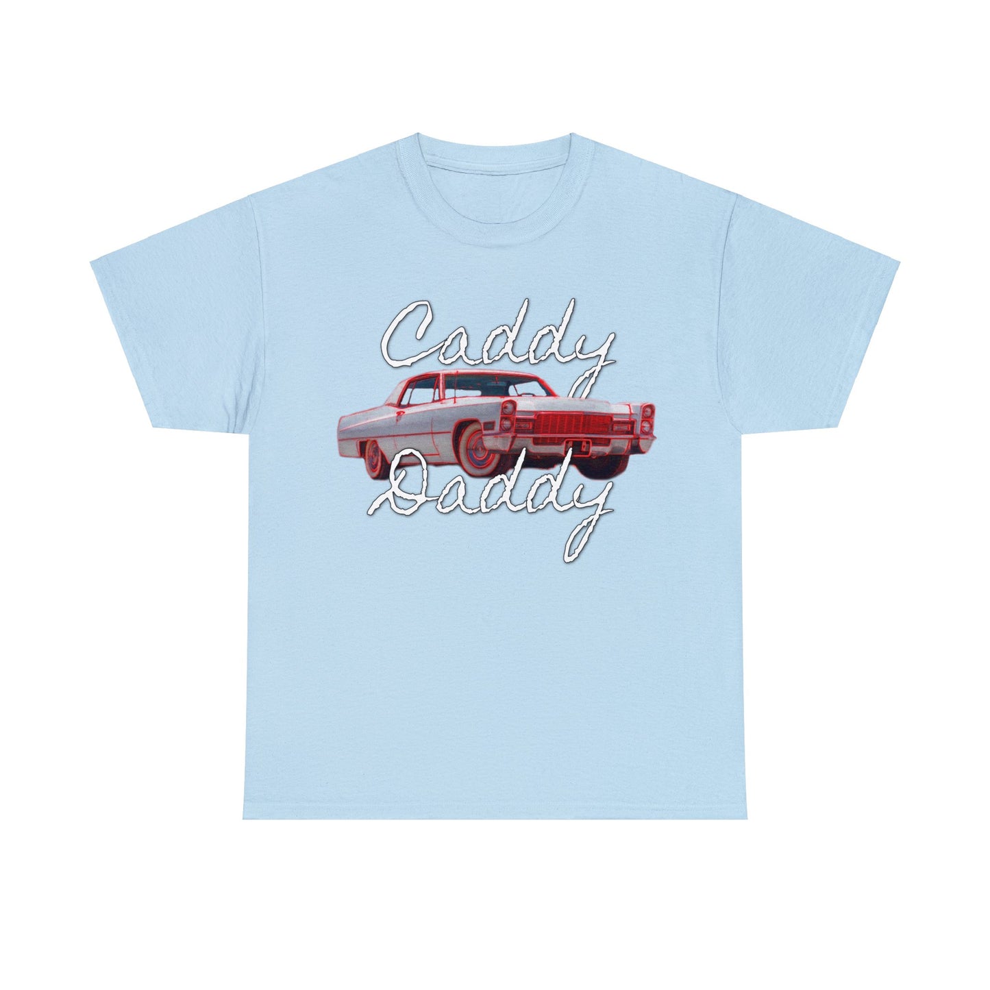 Cadillac, Vintage Car, Caddy Daddy, Retro DeVille Heavy Cotton Tee