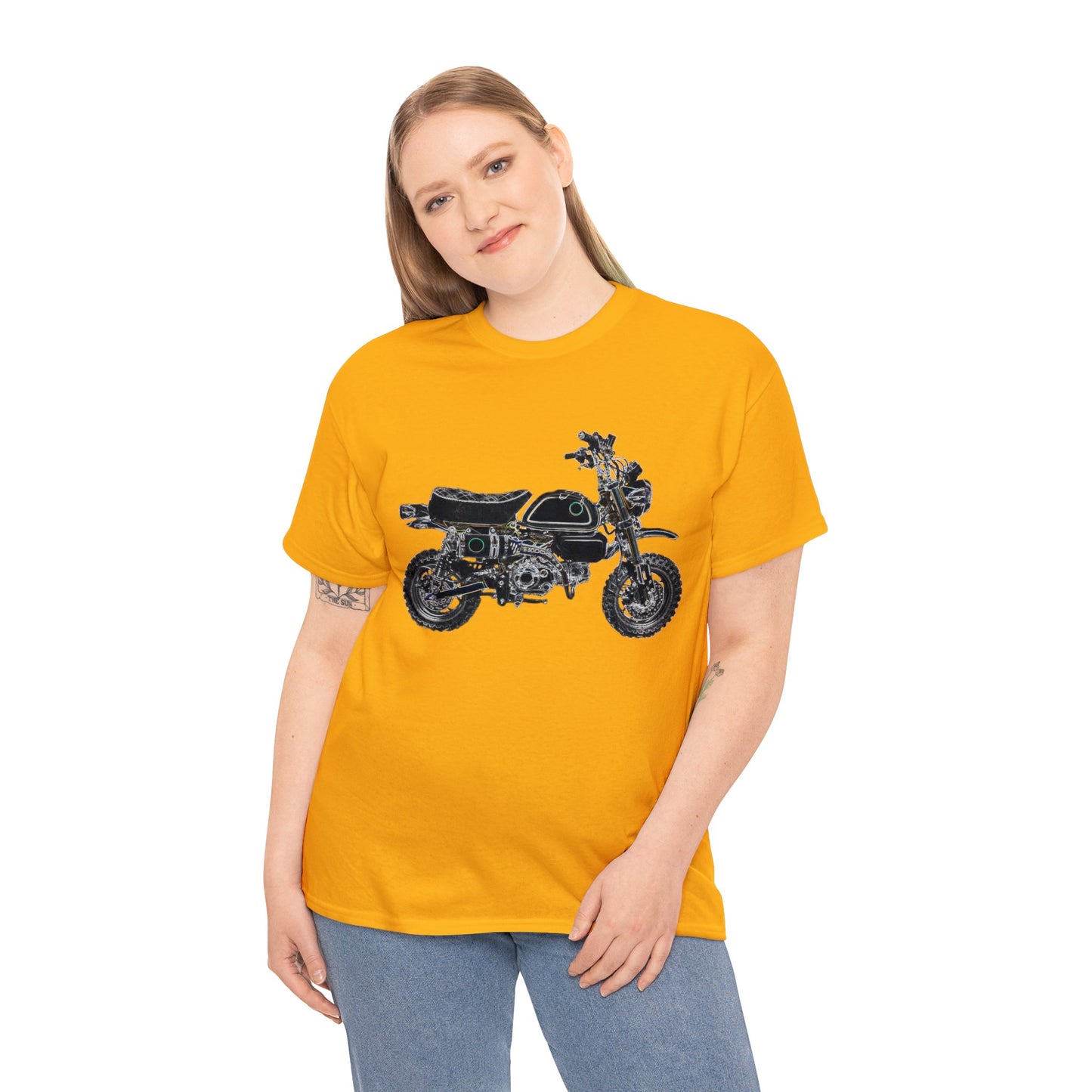 125Z Monkey Motorcycle, Mini Bike, Motocross, Off Road Heavy Cotton Tee