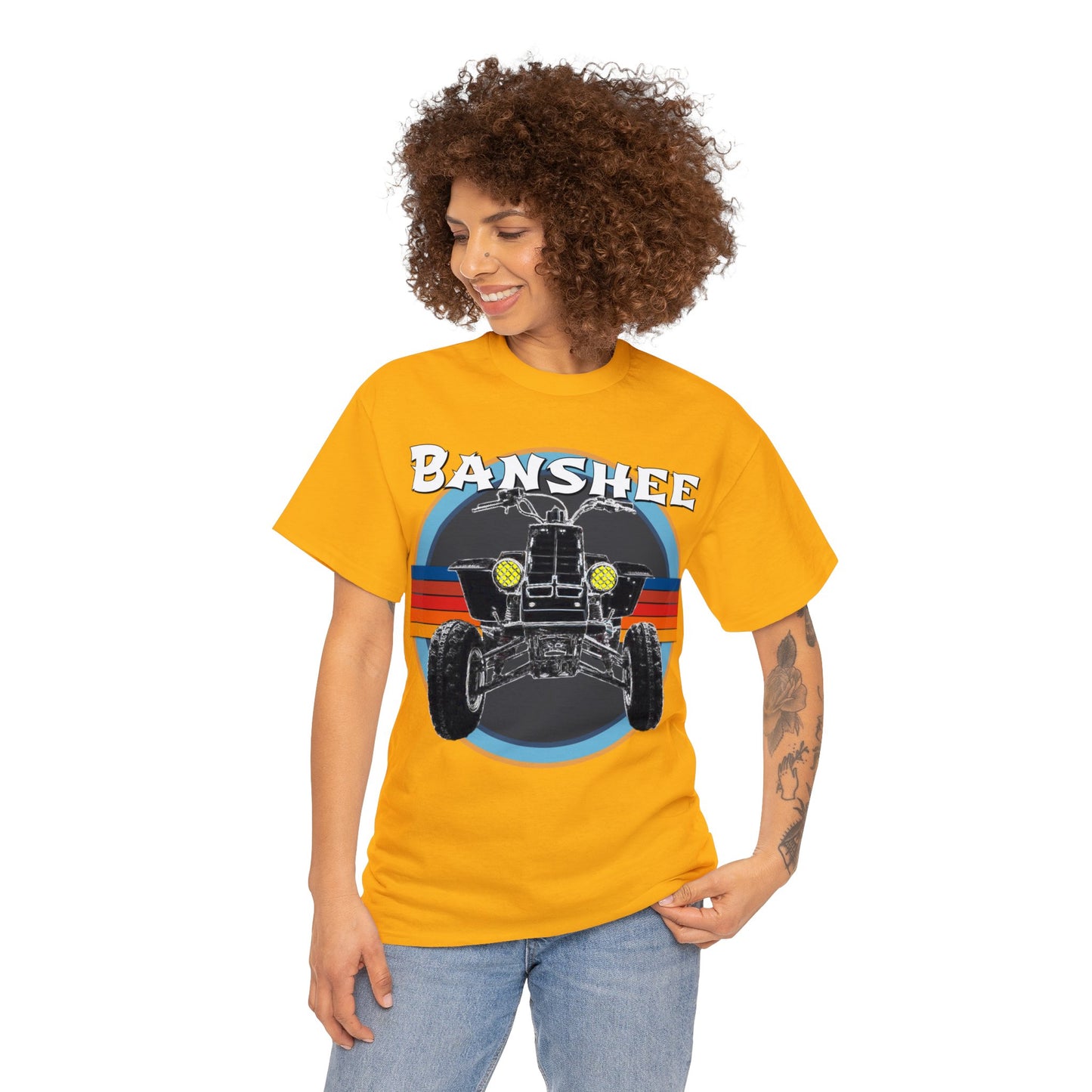 Banshee Quad ATV, Banshee Four Wheeler, Quad Bike Heavy Cotton Tee