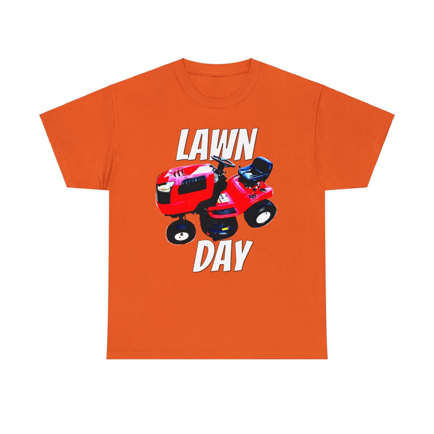 Vintage Riding Lawn Mower, Lawn Mowing Tractor, Ride On Mower Heavy Cotton Tee