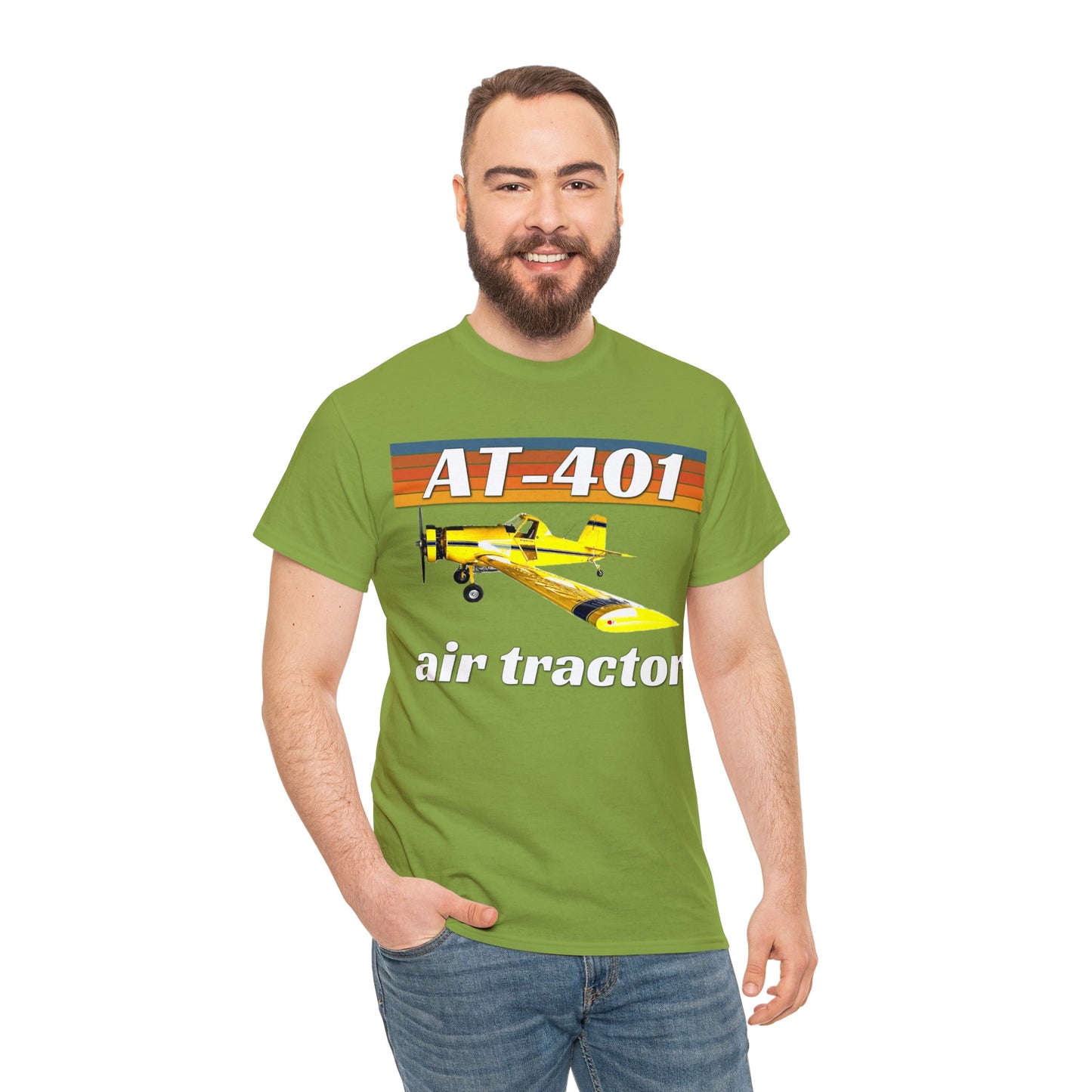 AT 401 Crop Duster Plane, Air Tractor Airplane, Farming Airplane Heavy Cotton Tee