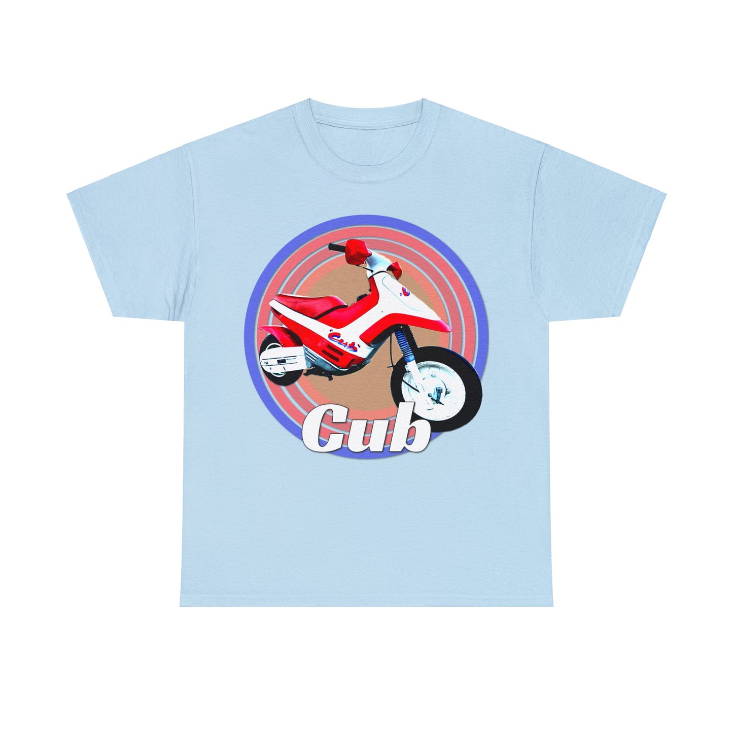 Vintage Cub Motorcycle, Cub Mini Bike, Retro Cub Motocross Bike Heavy Cotton Tee
