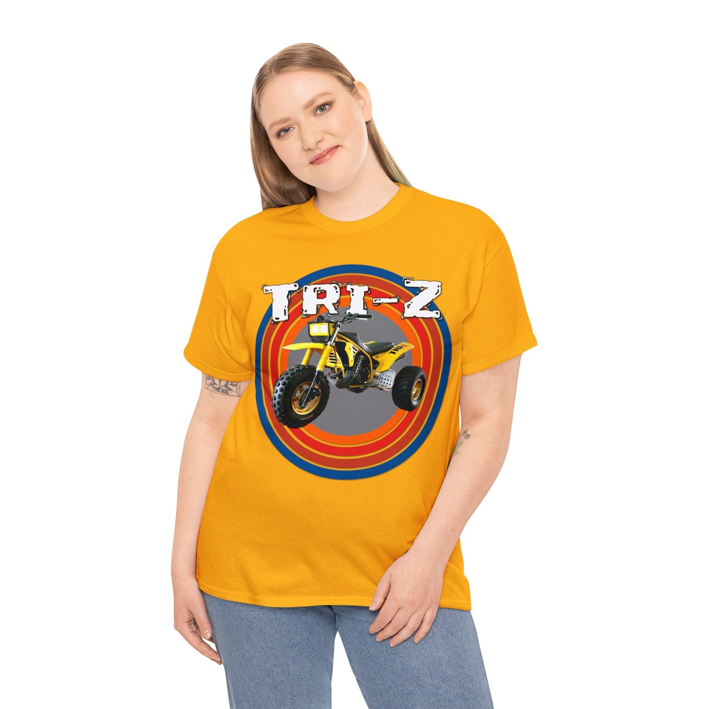 Tri Z Vintage Three Wheeler 3 Wheeler ATC ATV Heavy Cotton Tee