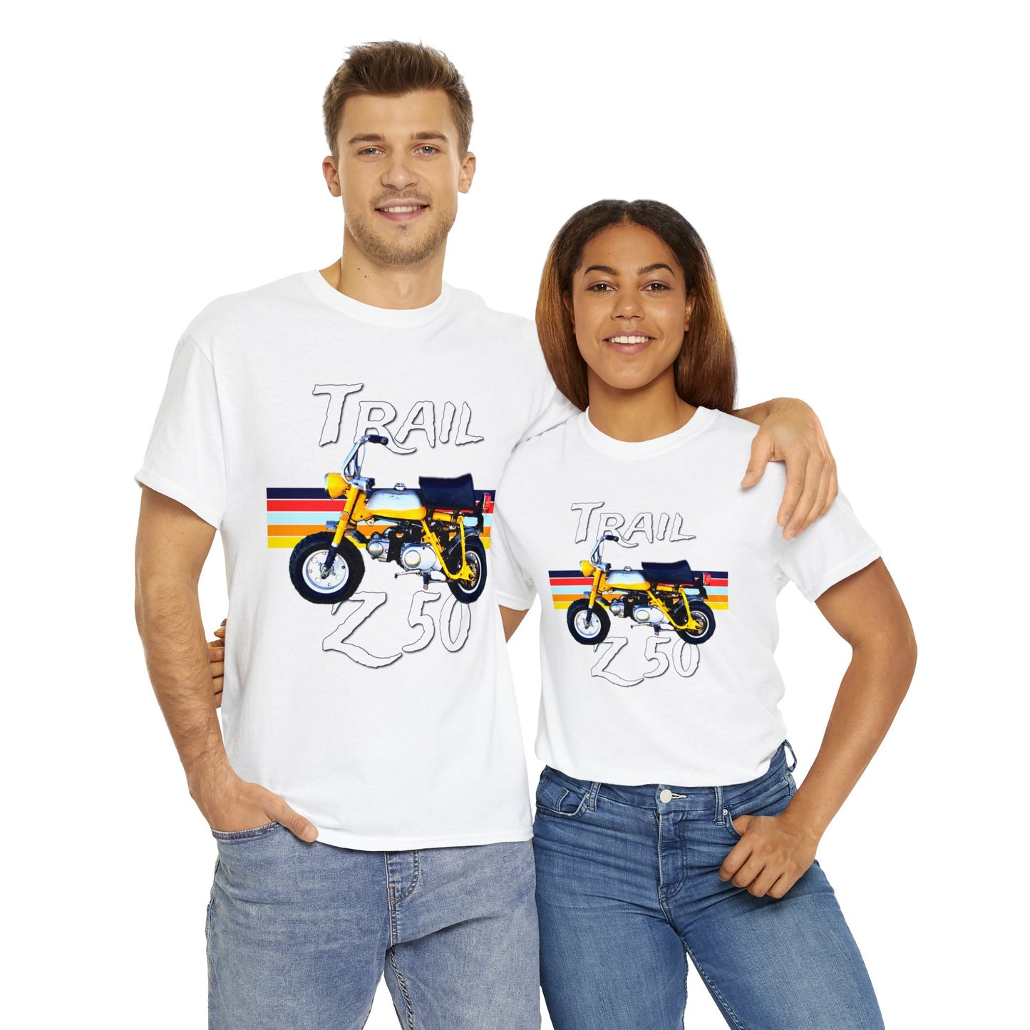 Trail Z 50 Vintage Mini Bike Monkey Motorcycle Heavy Cotton Tee