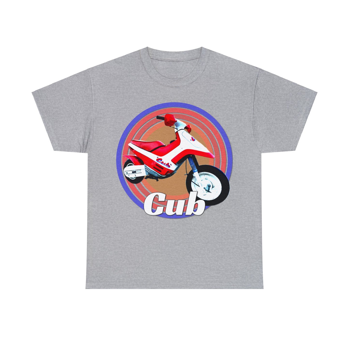 Vintage Cub Motorcycle, Cub Mini Bike, Retro Cub Motocross Bike Heavy Cotton Tee