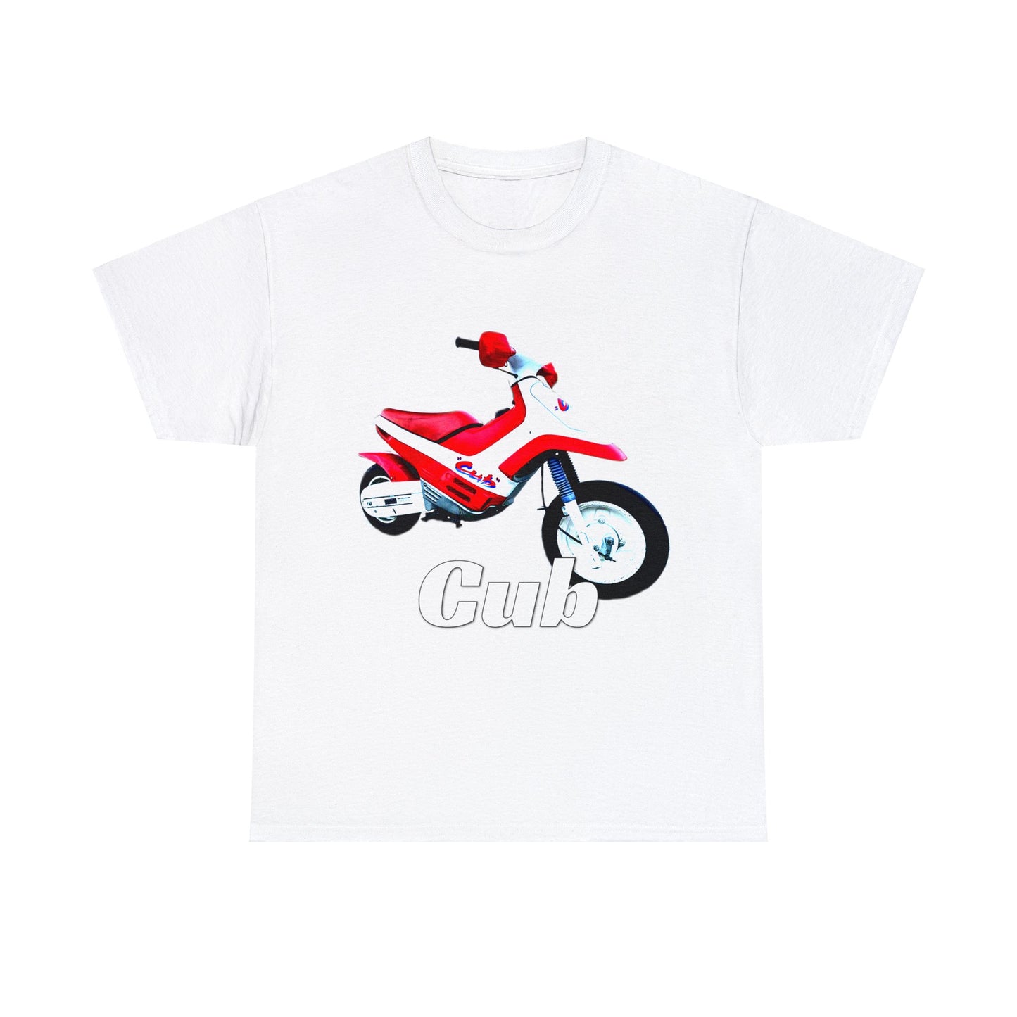 Vintage Cub Motorcycle, Cub Mini Bike, Retro Cub Motocross Bike Heavy Cotton Tee