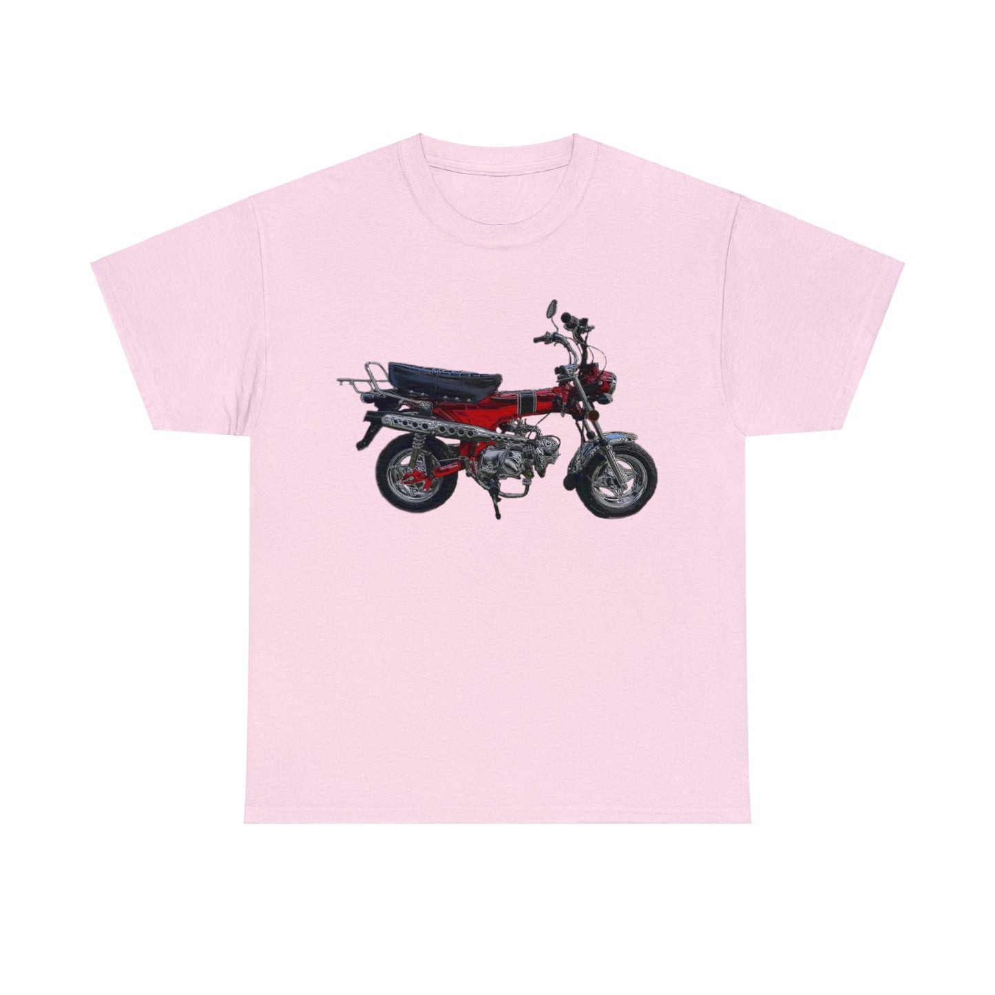 Trail 70 Mini BIke, Vintage Mini Bike, Retro Mini Bike Heavy Cotton Tee