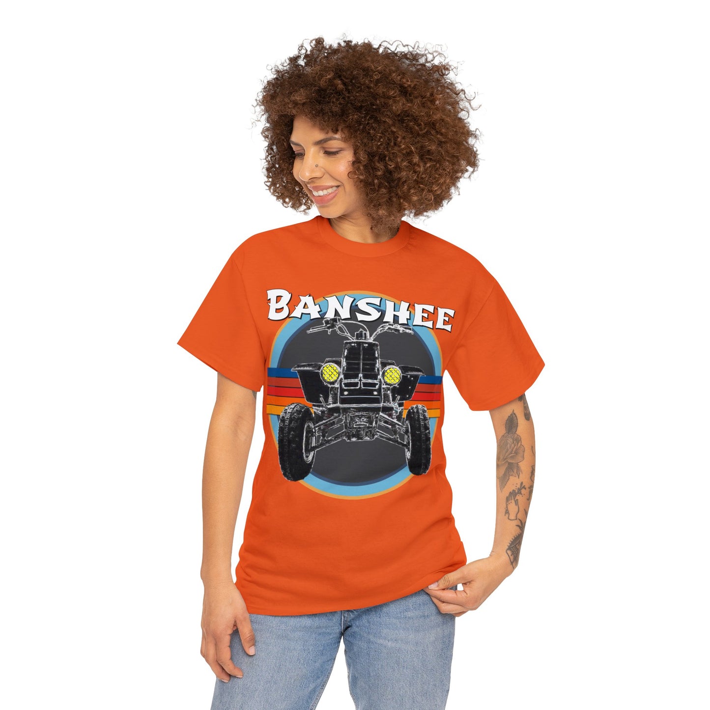 Banshee Quad ATV, Banshee Four Wheeler, Quad Bike Heavy Cotton Tee