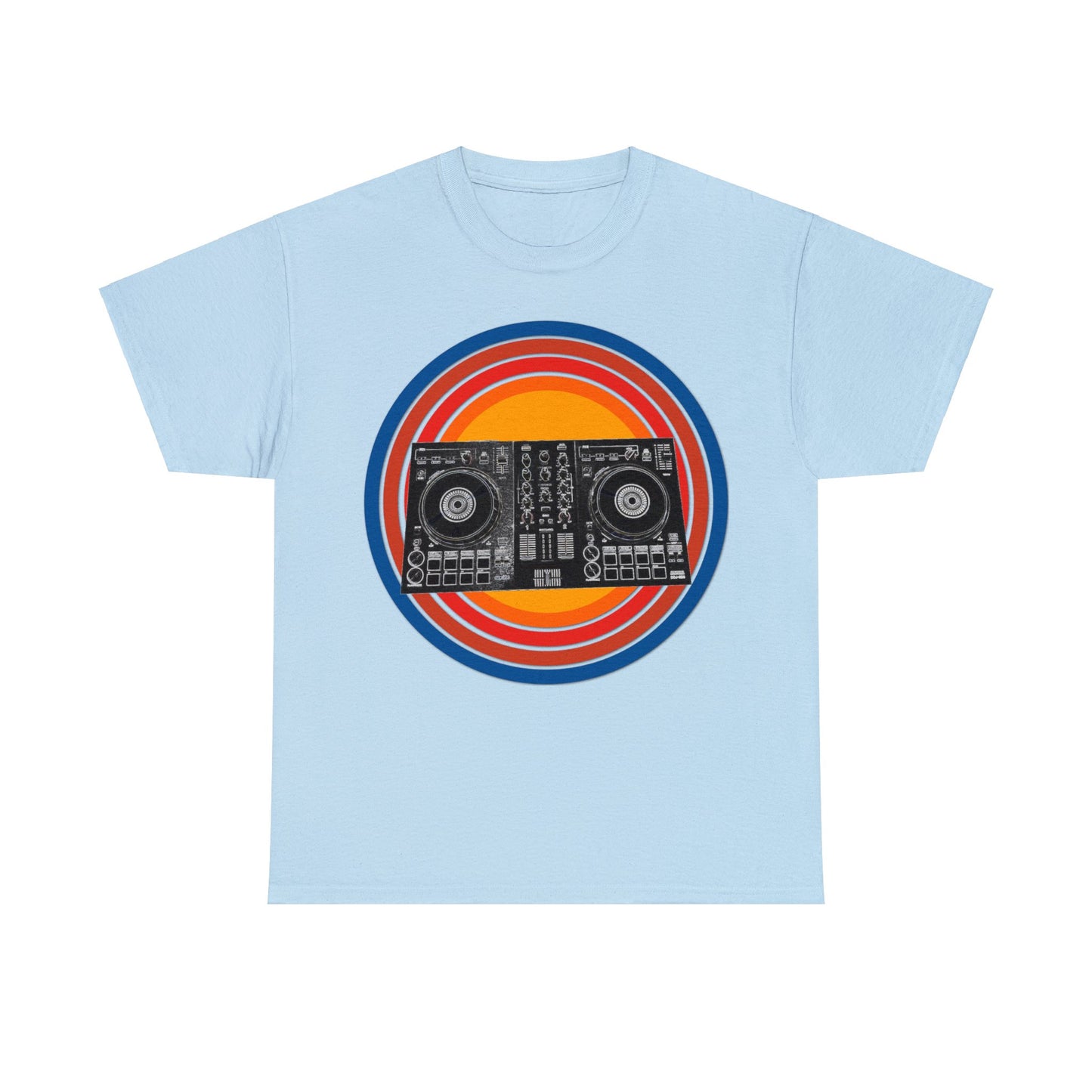 DJ Controller, Disc Jockey, DJ Scratch, Turntable Heavy Cotton Tee