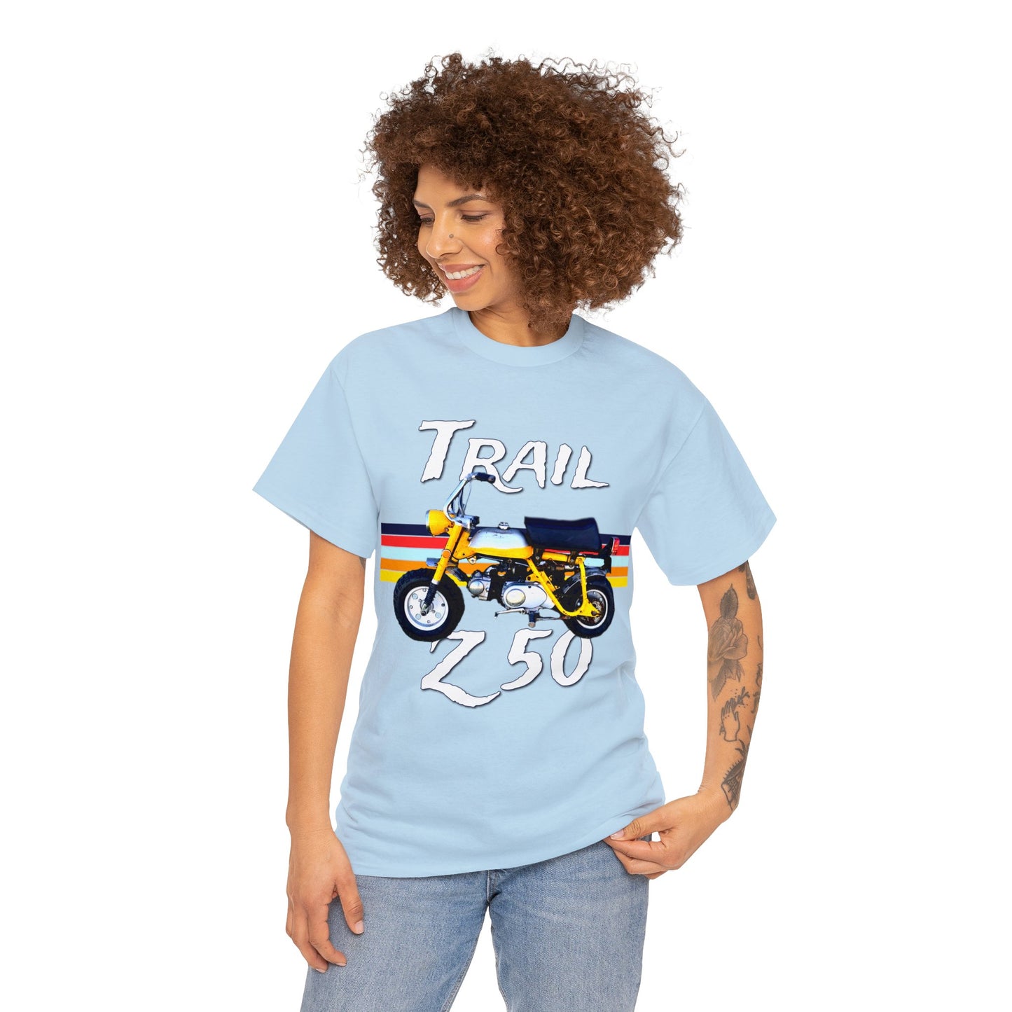 Trail Z 50 Vintage Mini Bike Monkey Motorcycle Heavy Cotton Tee