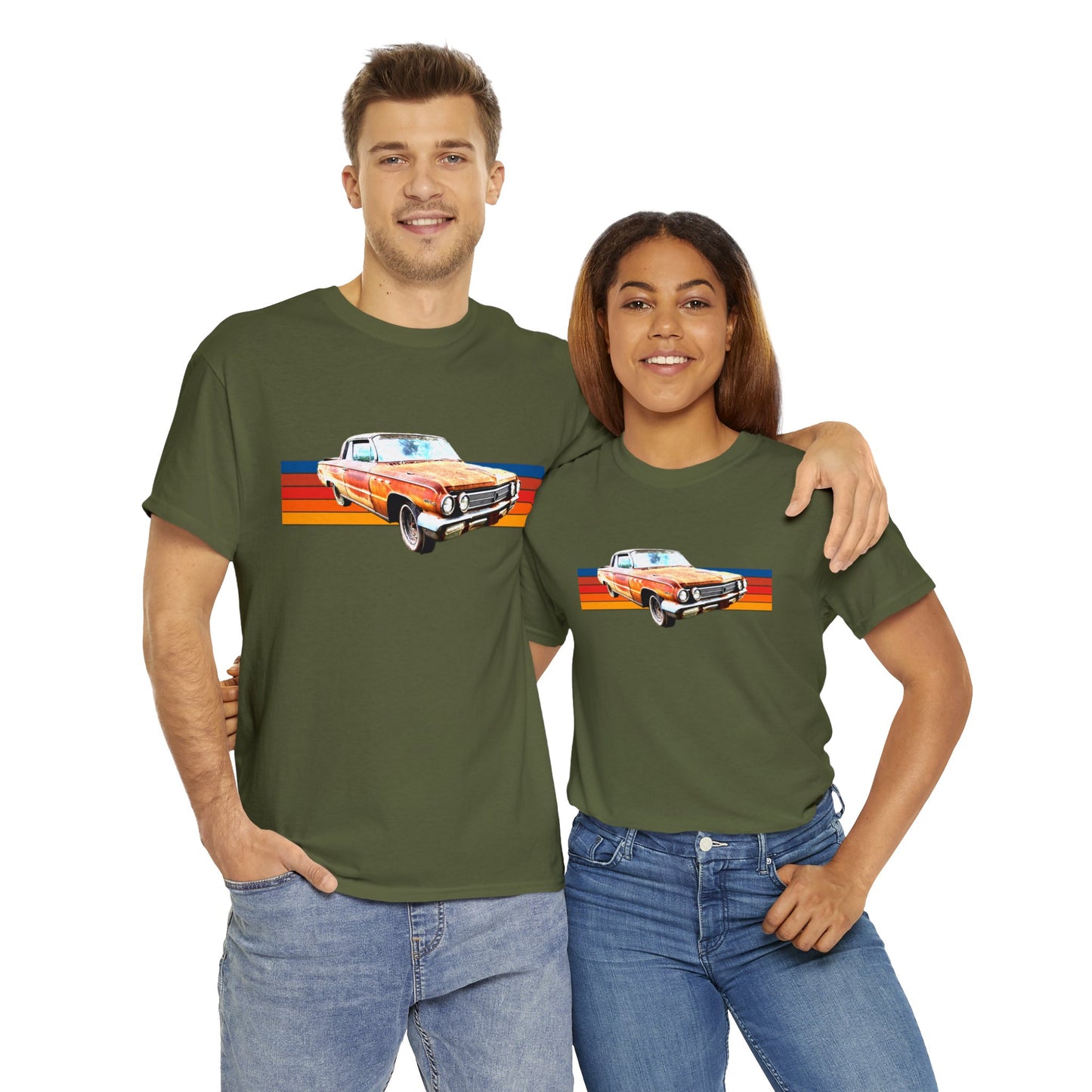 Vintage Wildcat Antique American Muscle Car Heavy Cotton Tee