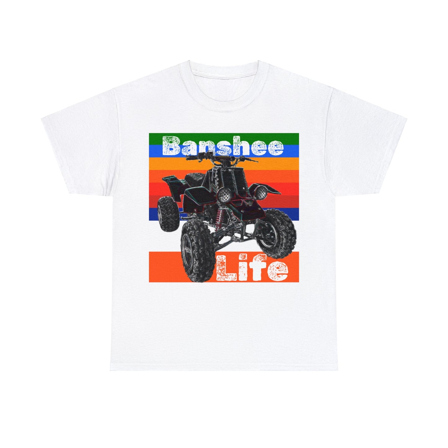 Banshee Quad ATV, Banshee Four Wheeler, Quad Bike Heavy Cotton Tee