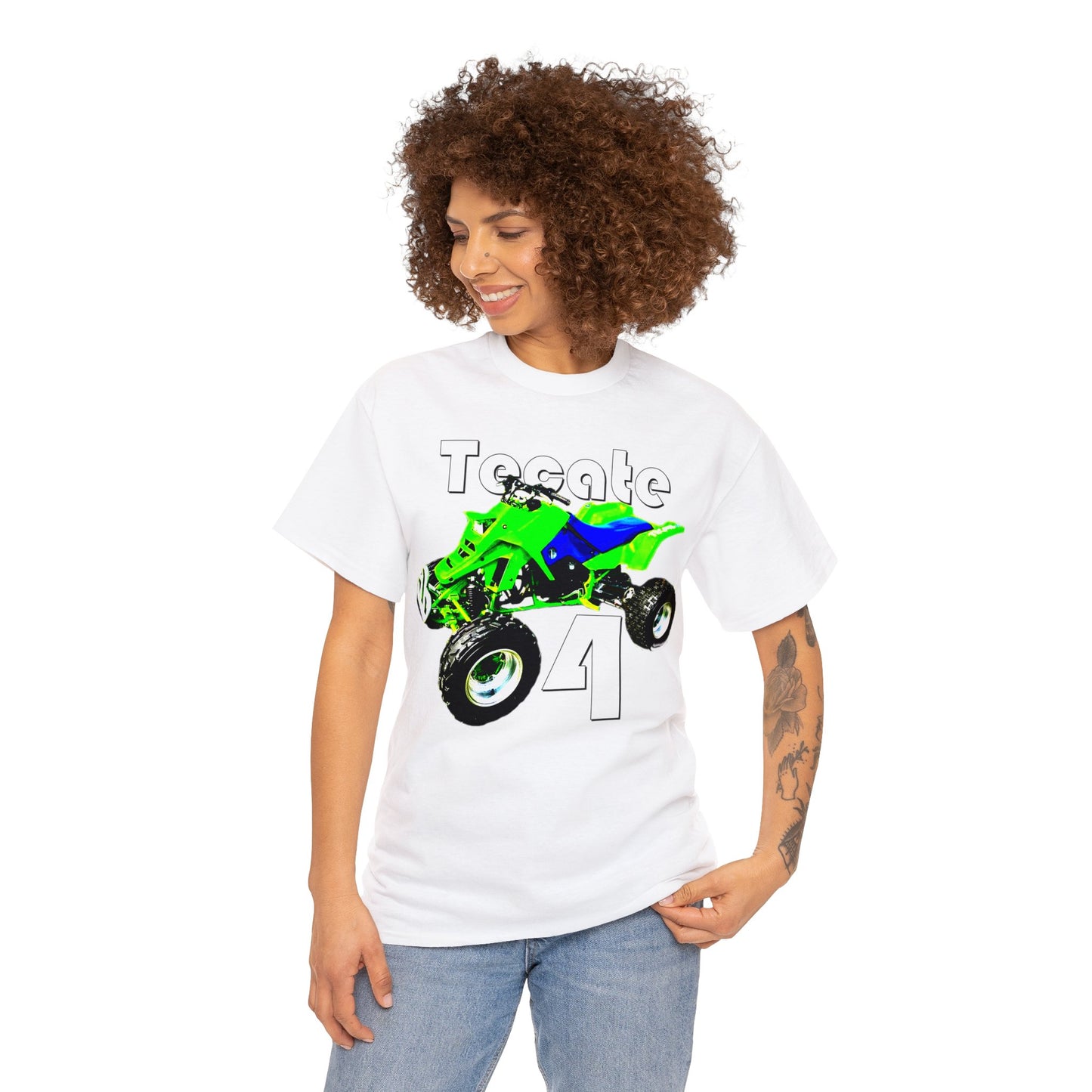 Tecate Vintage Four Wheeler 4 Wheeler ATC ATV Heavy Cotton Tee