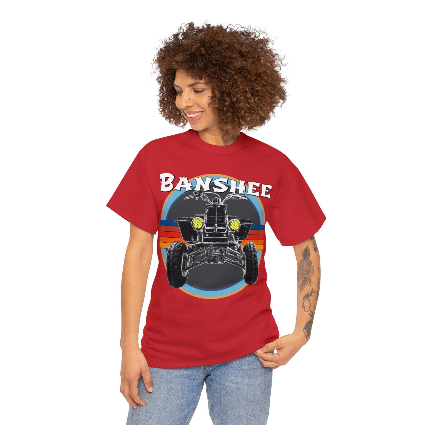 Banshee Quad ATV, Banshee Four Wheeler, Quad Bike Heavy Cotton Tee