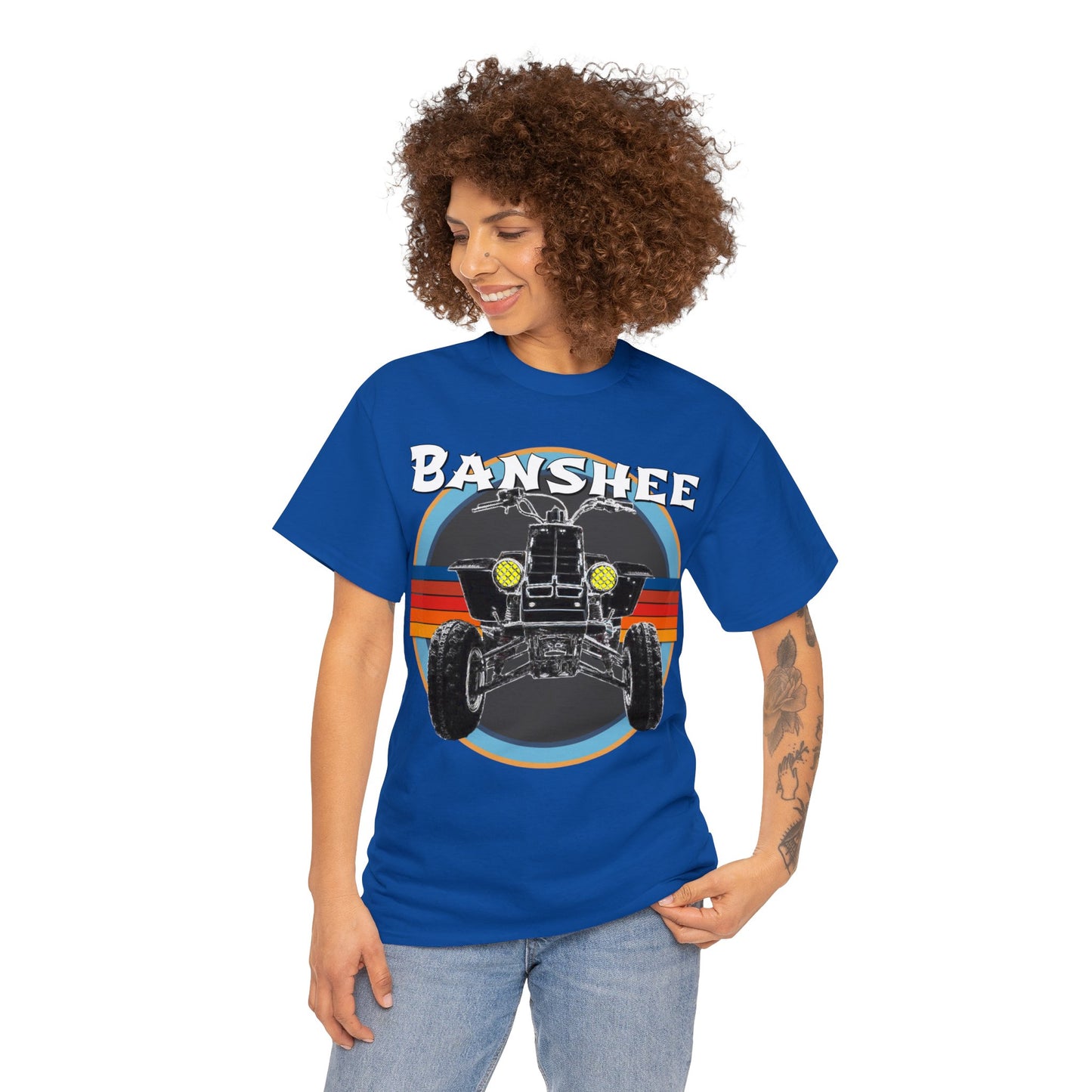 Banshee Quad ATV, Banshee Four Wheeler, Quad Bike Heavy Cotton Tee