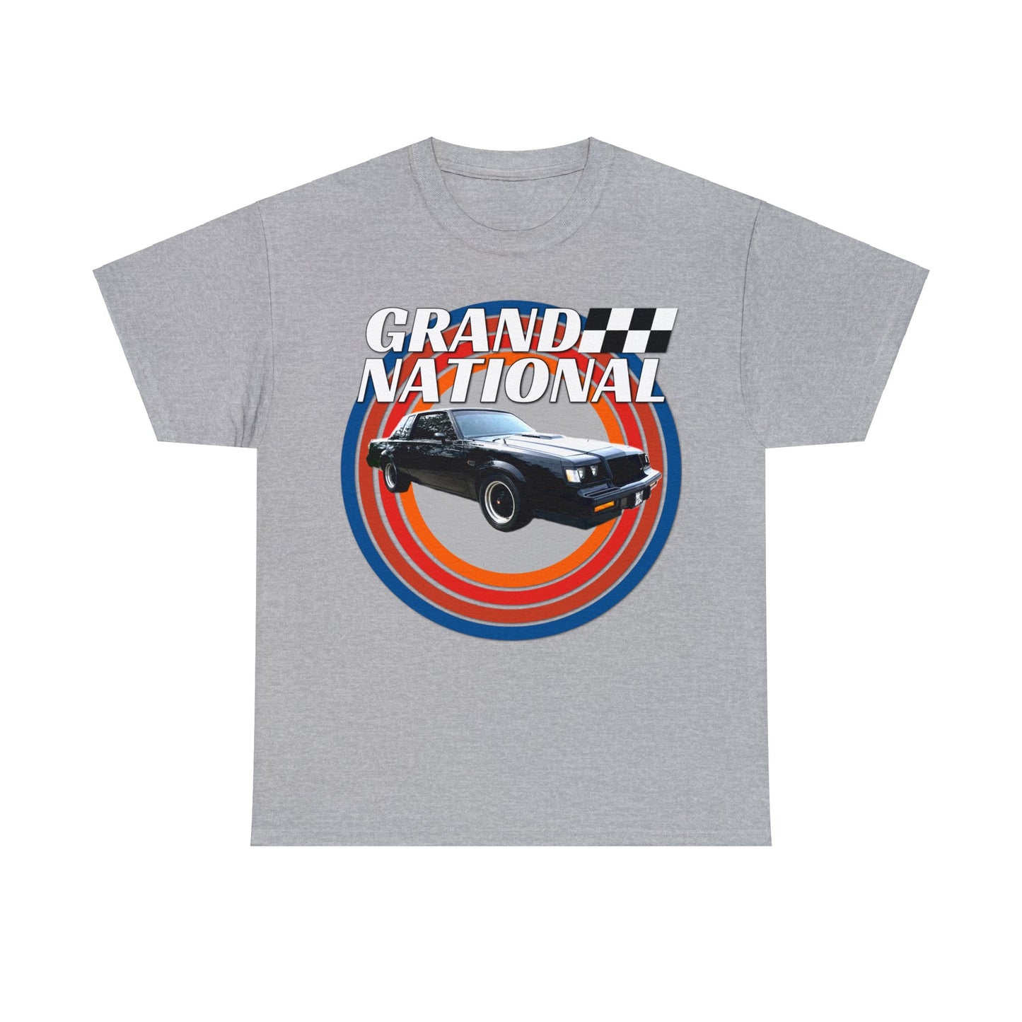 Grand National Muscle Car, Vintage American Muscle Car Heavy Cotton Tee