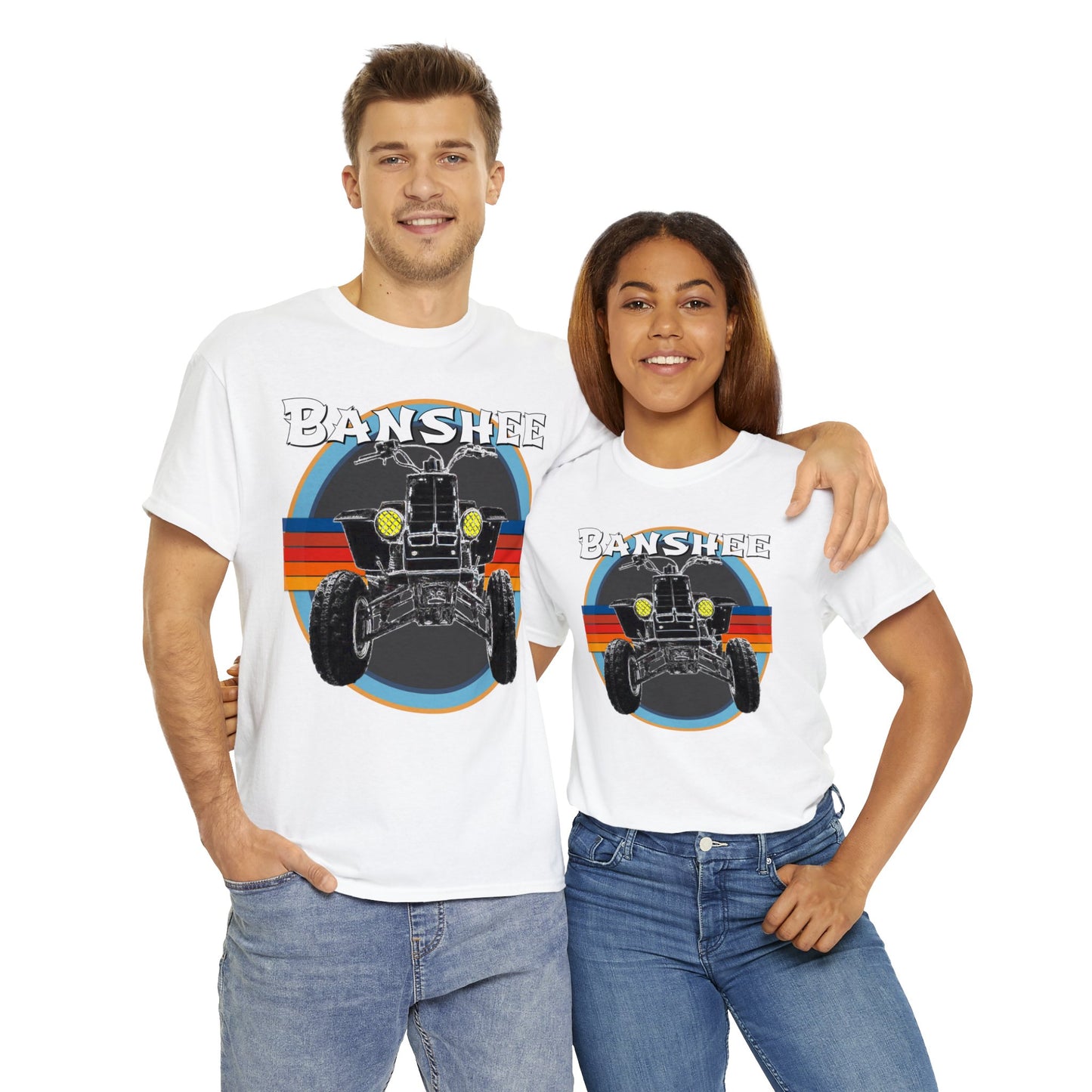 Banshee Quad ATV, Banshee Four Wheeler, Quad Bike Heavy Cotton Tee