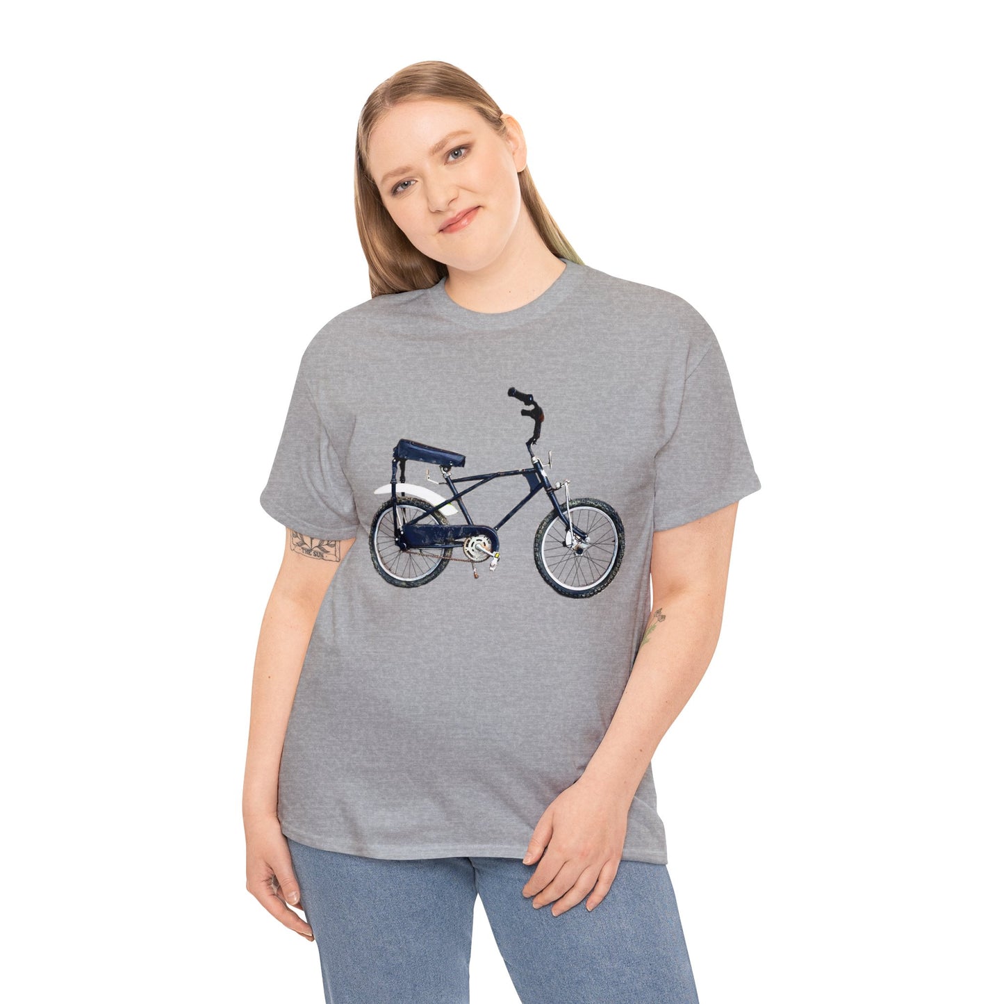 Vintage 1970s BMX Bicycle, Thunder Road Bike, Retro Dirt Bike Heavy Cotton Tee