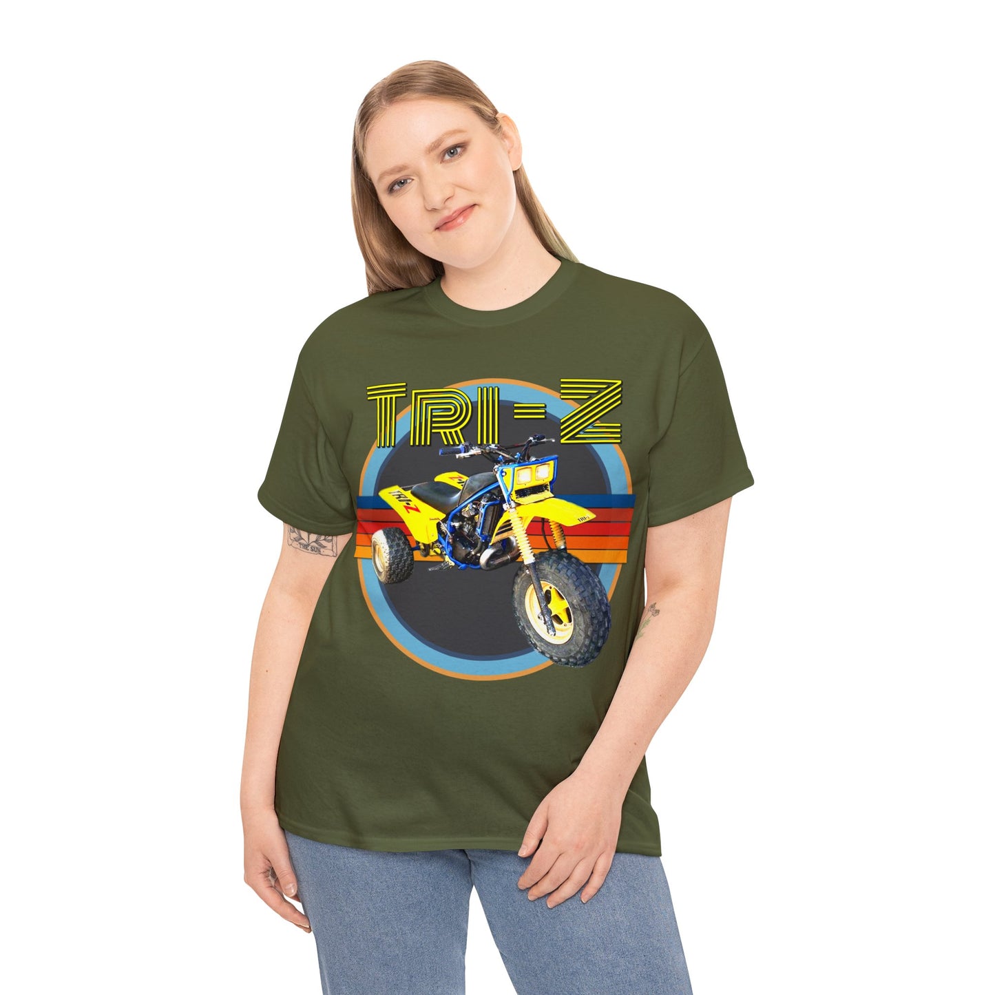 Tri Z Vintage Three Wheeler 3 Wheeler ATC ATV Heavy Cotton Tee