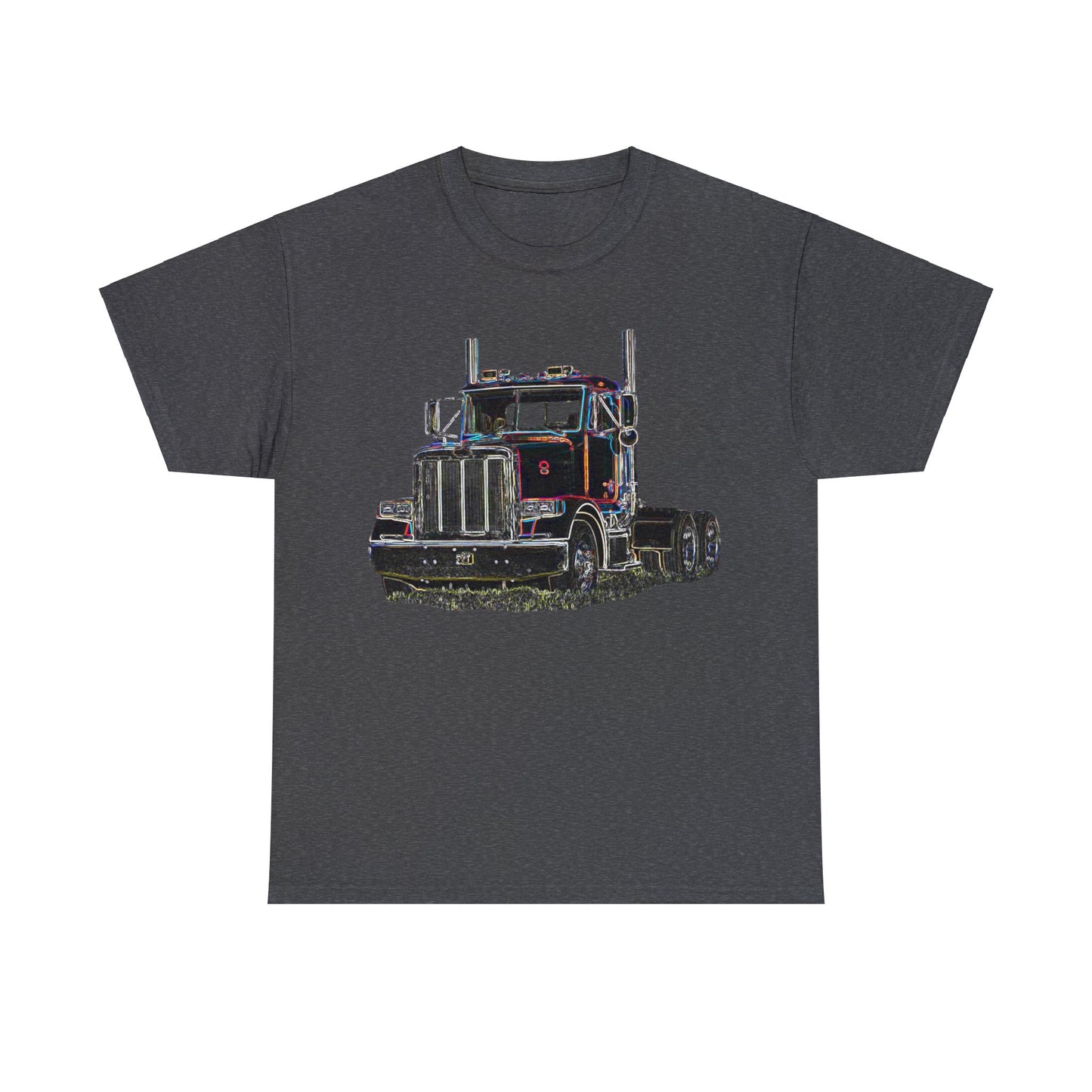 Pete Truck, Bobtail Truck, Trucker Gift, 18 Wheeler Heavy Cotton Tee