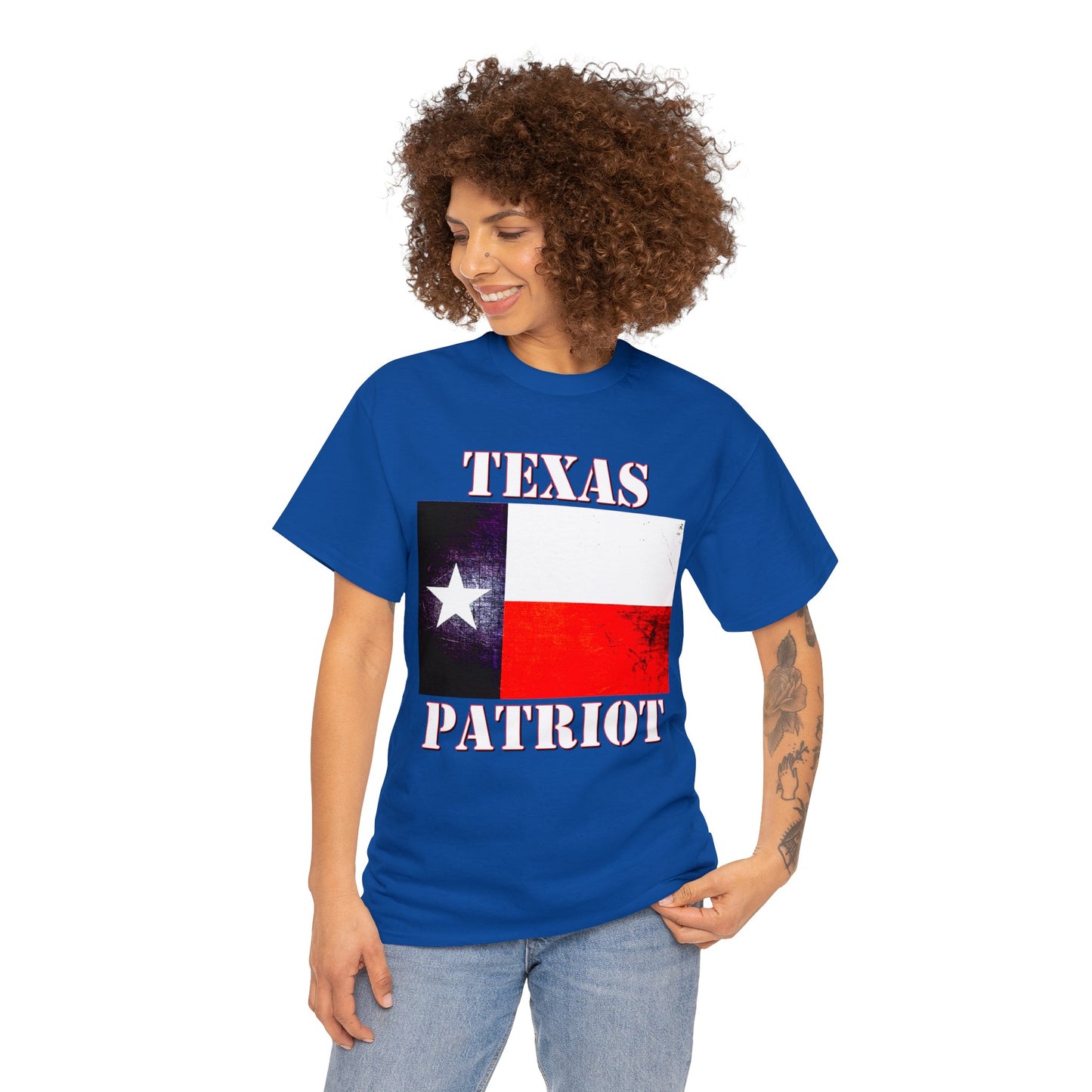 Texas Patriot Texas Pride Texan Heavy Cotton Tee