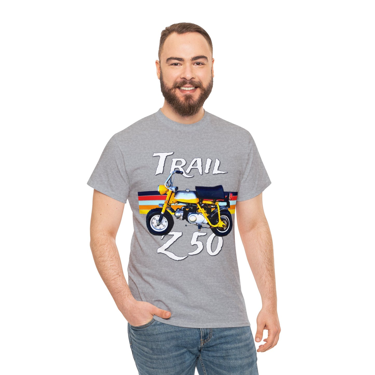 Trail Z 50 Vintage Mini Bike Monkey Motorcycle Heavy Cotton Tee