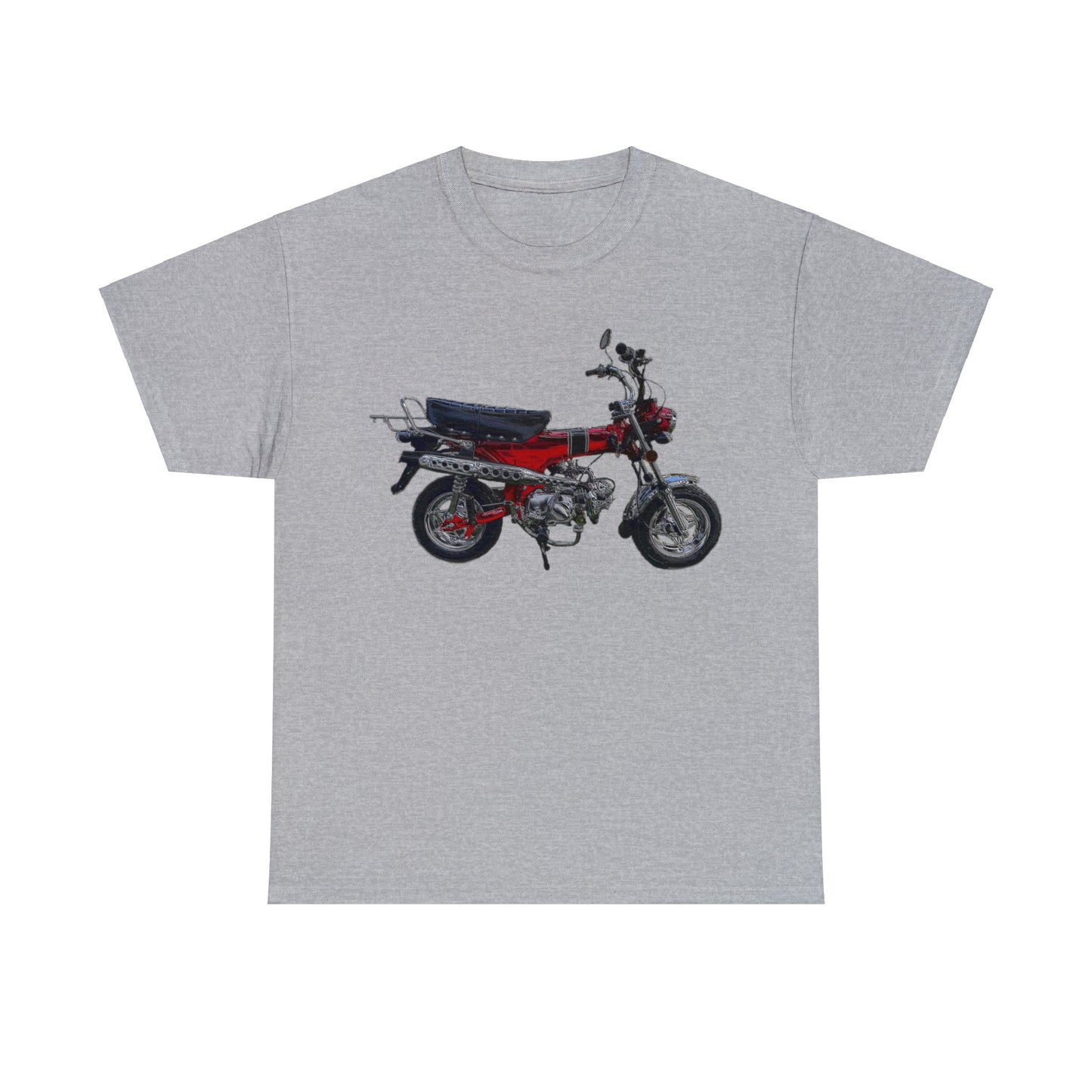 Trail 70 Mini BIke, Vintage Mini Bike, Retro Mini Bike Heavy Cotton Tee