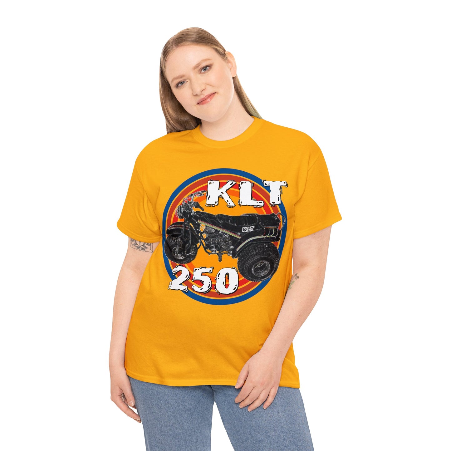 Vintage 1982 KLT 250 A Retro Three Wheeler ATV ATC Heavy Cotton Tee