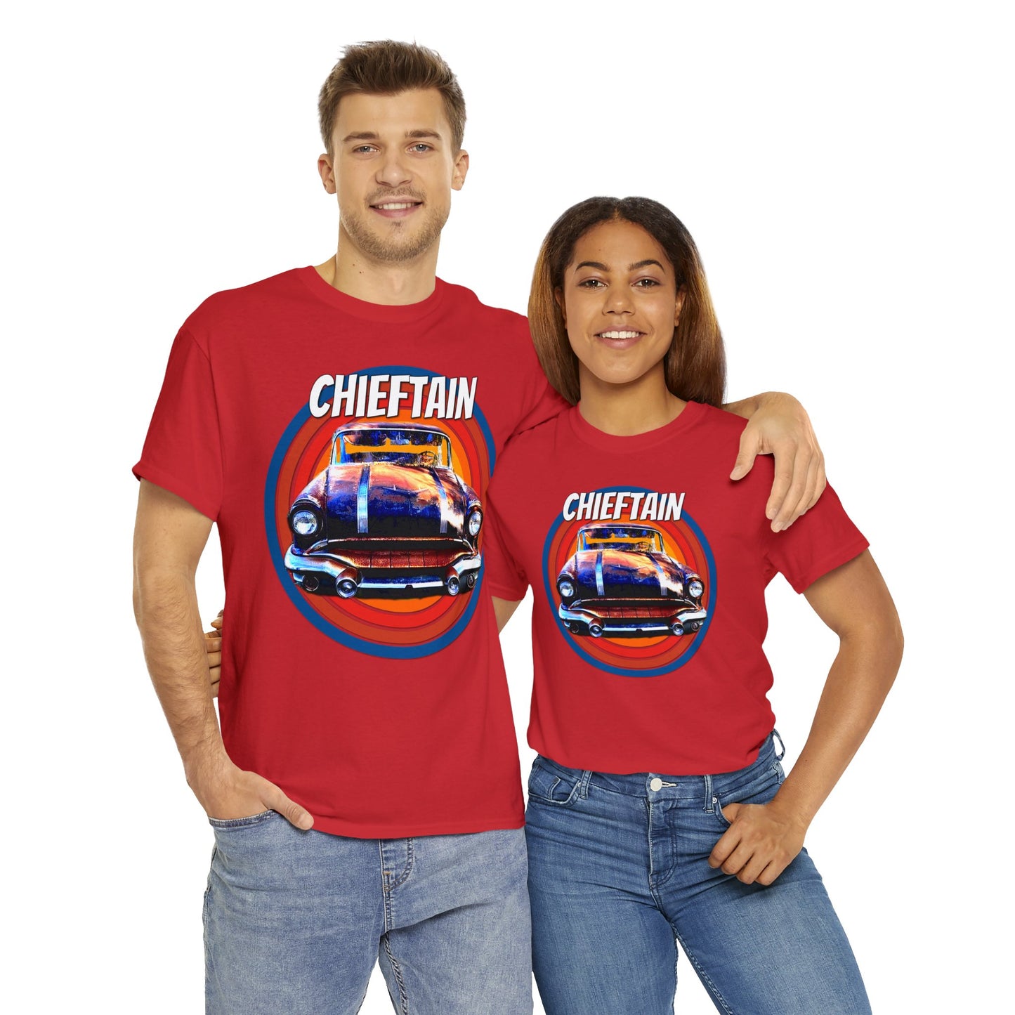 Vintage Chieftain Car, Antique Chieftain American Car Heavy Cotton Tee