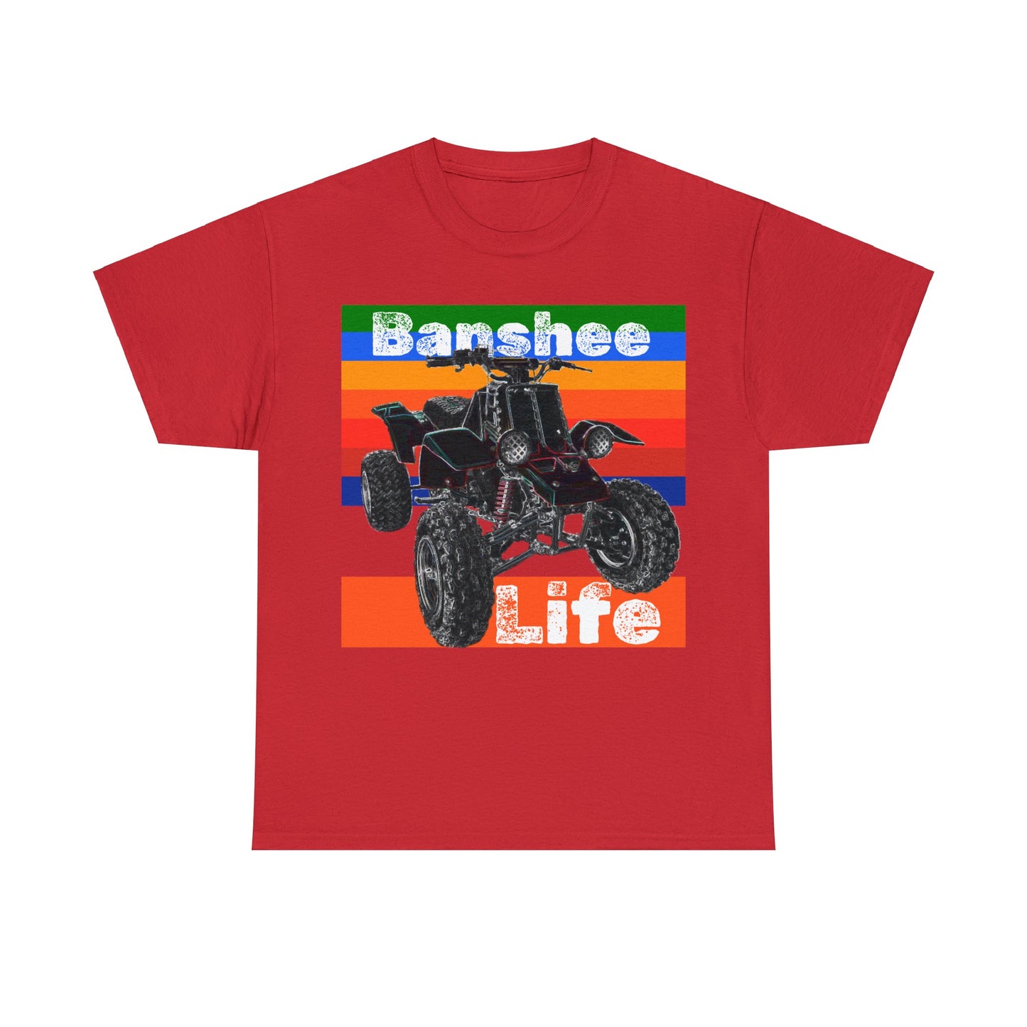 Banshee Quad ATV, Banshee Four Wheeler, Quad Bike Heavy Cotton Tee