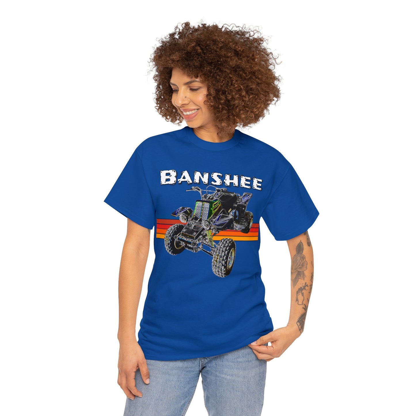 Banshee Quad ATV, Banshee Four Wheeler, Quad Bike Heavy Cotton Tee