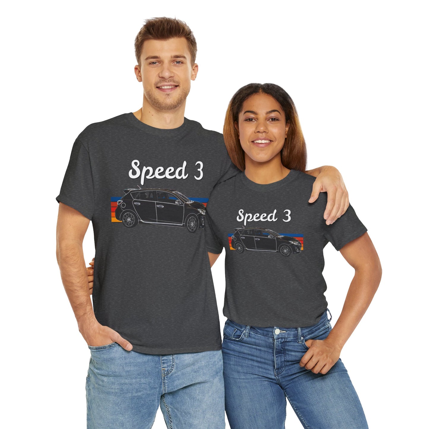 Speed 3 Hot Hatch Turbo Charged Car Subie Heavy Cotton Tee