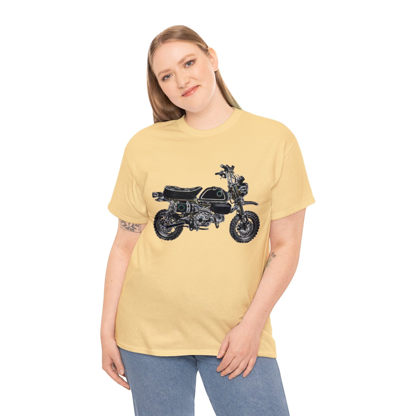 125Z Monkey Motorcycle, Mini Bike, Motocross, Off Road Heavy Cotton Tee