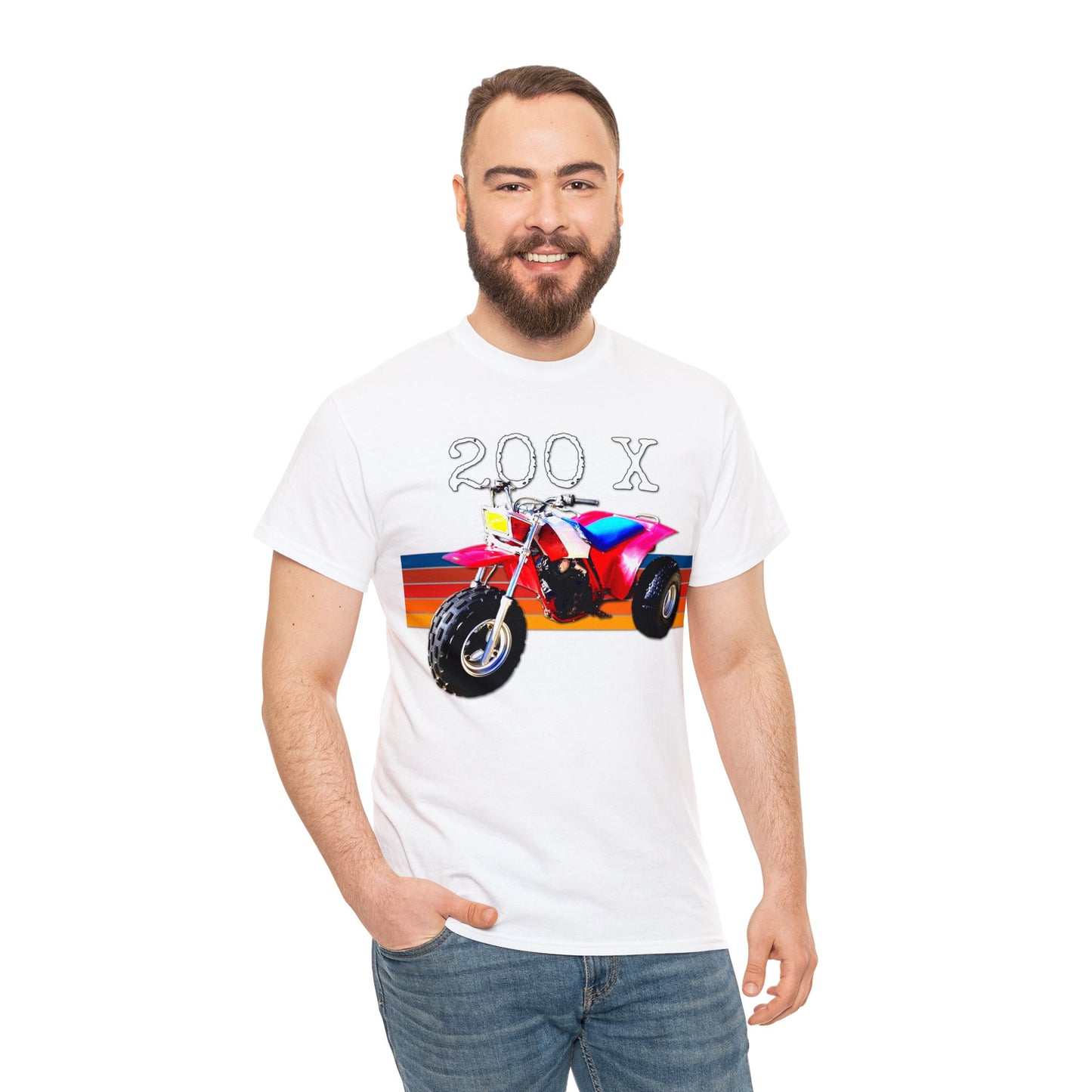 1985 Vintage Retro Three Wheeler ATV ATC 200x Heavy Cotton Tee