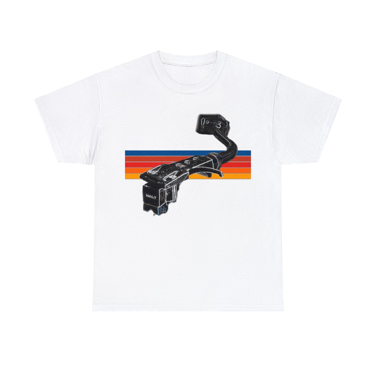 Turntable Arm, Put the Needle on the Record, DJ Turntable Heavy Cotton Tee