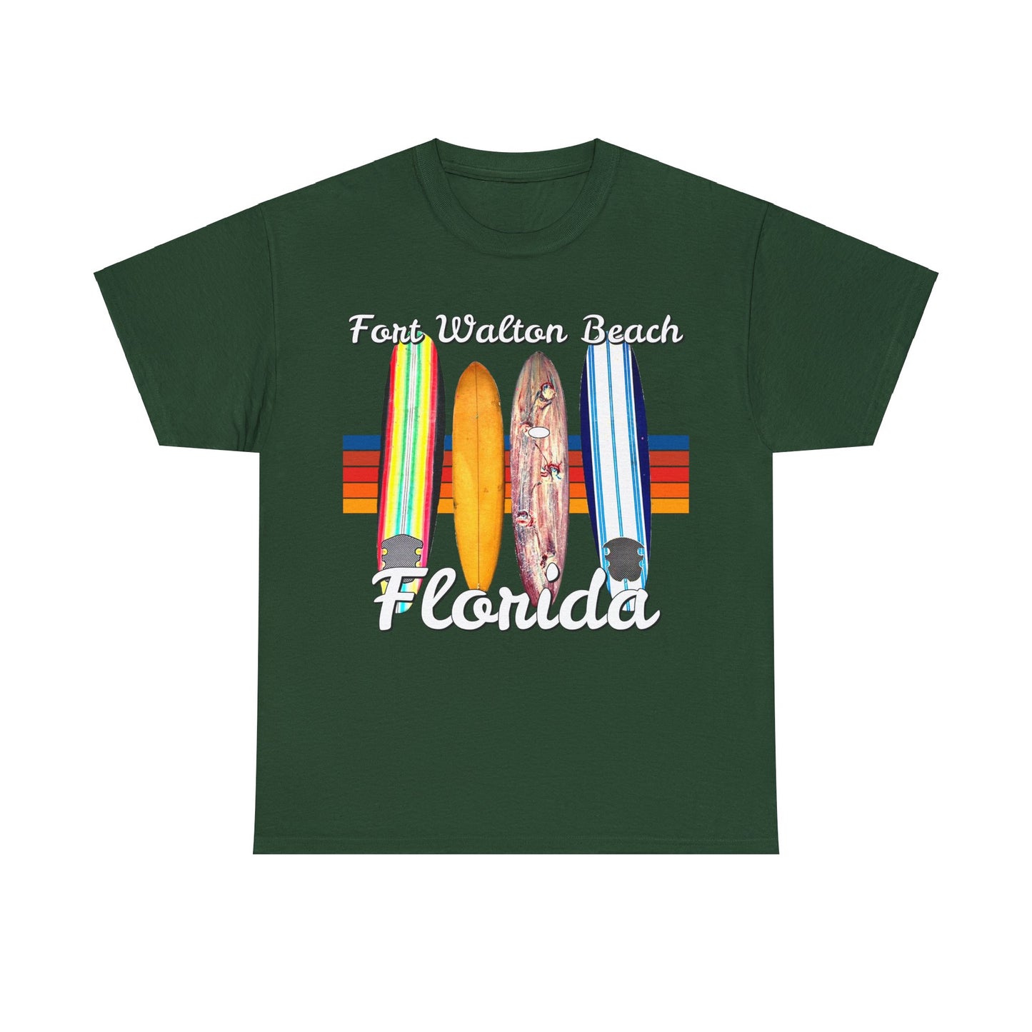 Fort Walton Beach, Vintage Ft Walton, Retro Fort Walton Heavy Cotton Tee