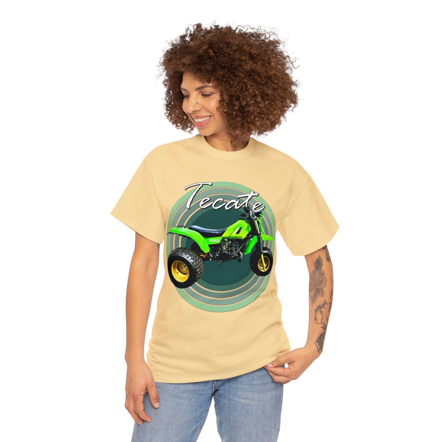 Tecate Vintage Three Wheeler 3 Wheeler ATC ATV Heavy Cotton Tee